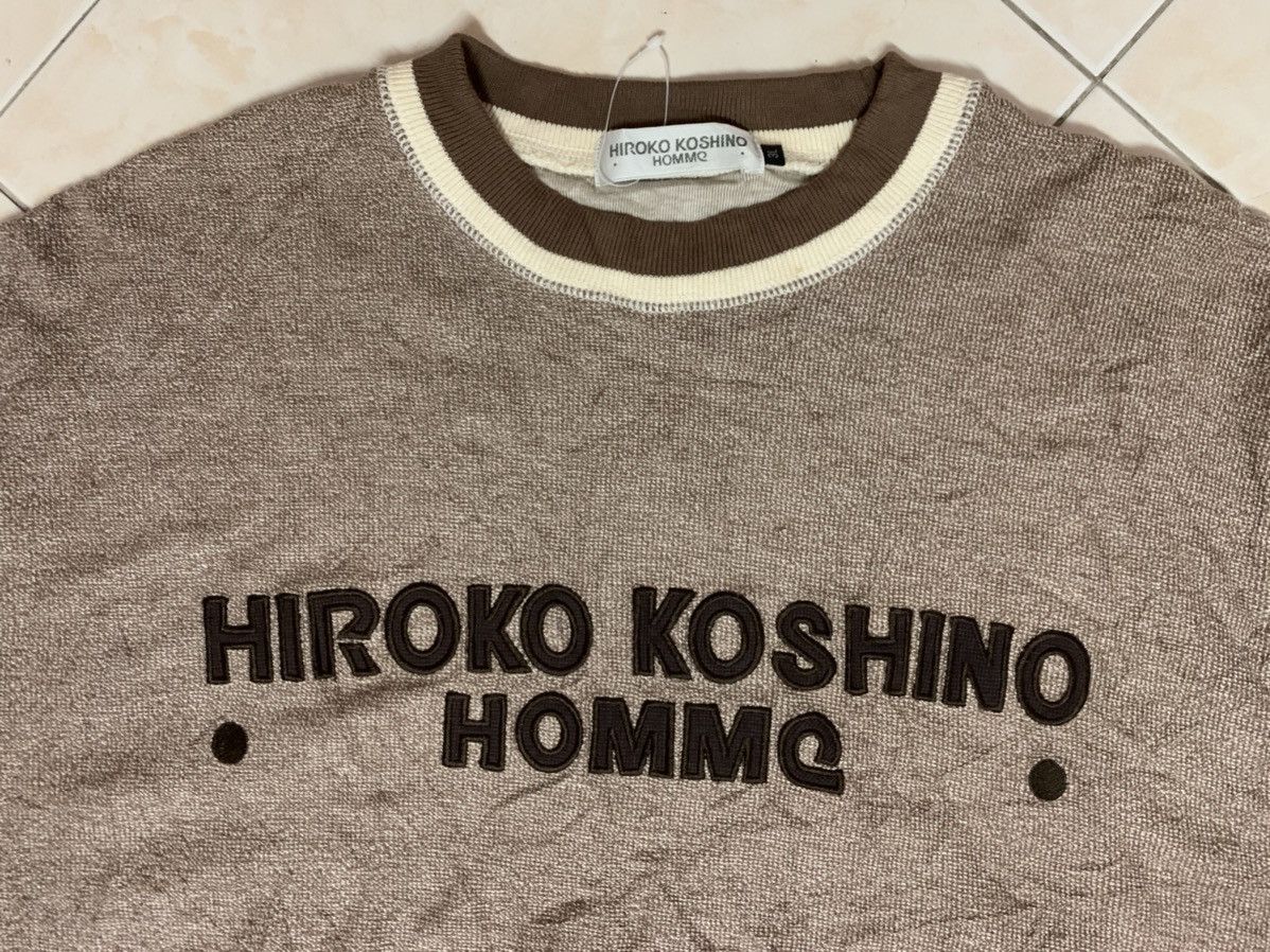 Hiroko Koshino Homme × Japanese Brand × Vintage Hiroko koshino Homme Big Logo sweatshirt Size US L / EU 52-54 / 3 - 5 Thumbnail