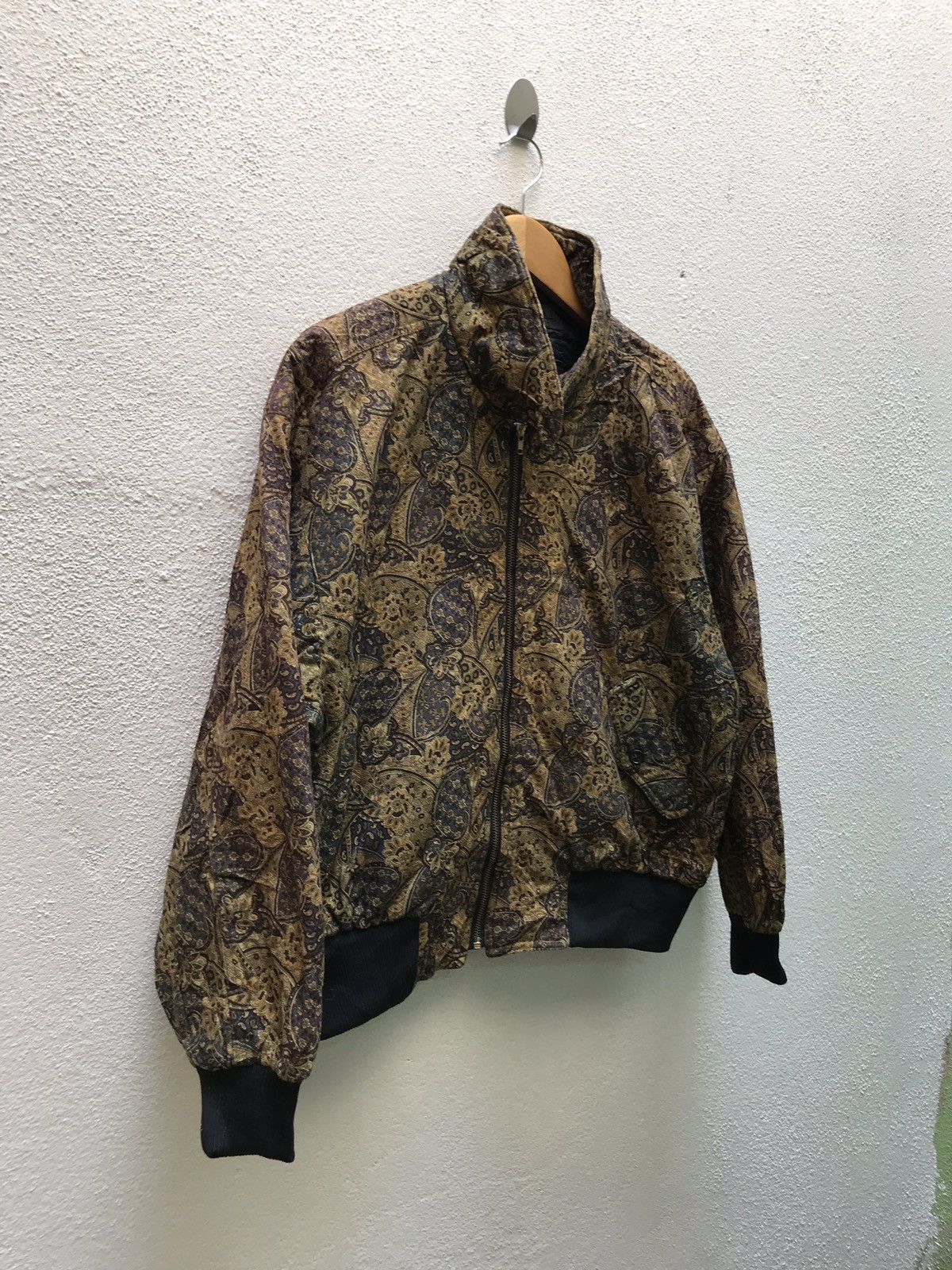 Designer Rare Vintage Velvet Paisley Patern Designer Made In Japan Size US M / EU 48-50 / 2 - 2 Thumbnail