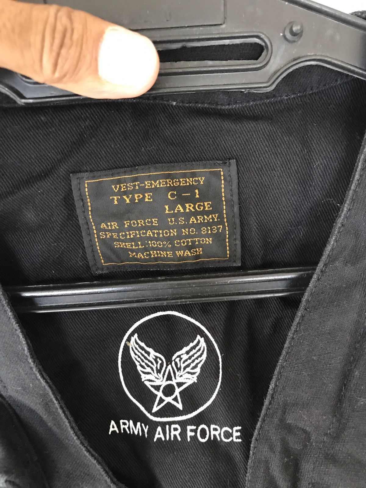 Buzz Rickson's VEST TYPE C-1 CARGO TACTICAL MULTI POCKET ARMY AIR GORCE Size US L / EU 52-54 / 3 - 9 Thumbnail