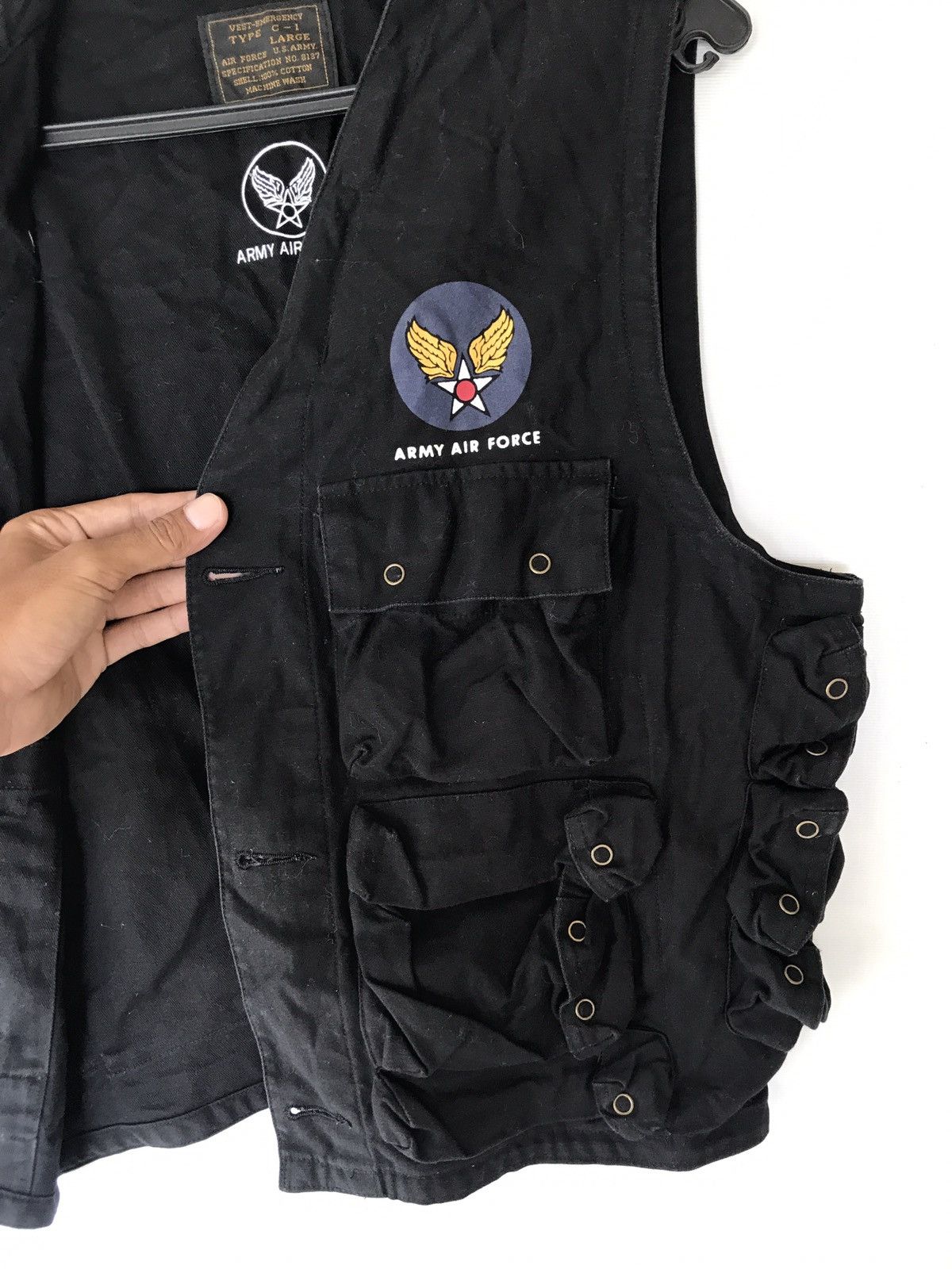 Buzz Rickson's VEST TYPE C-1 CARGO TACTICAL MULTI POCKET ARMY AIR GORCE Size US L / EU 52-54 / 3 - 8 Thumbnail