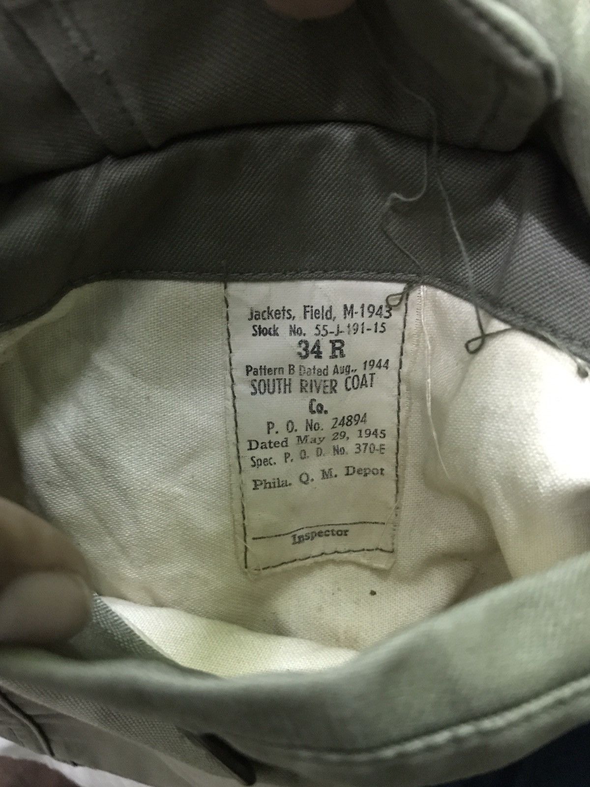 Vintage RARE VINTAGE WWII FIELD M-1943 INSPECTOR JACKET Size US M / EU 48-50 / 2 - 12 Thumbnail