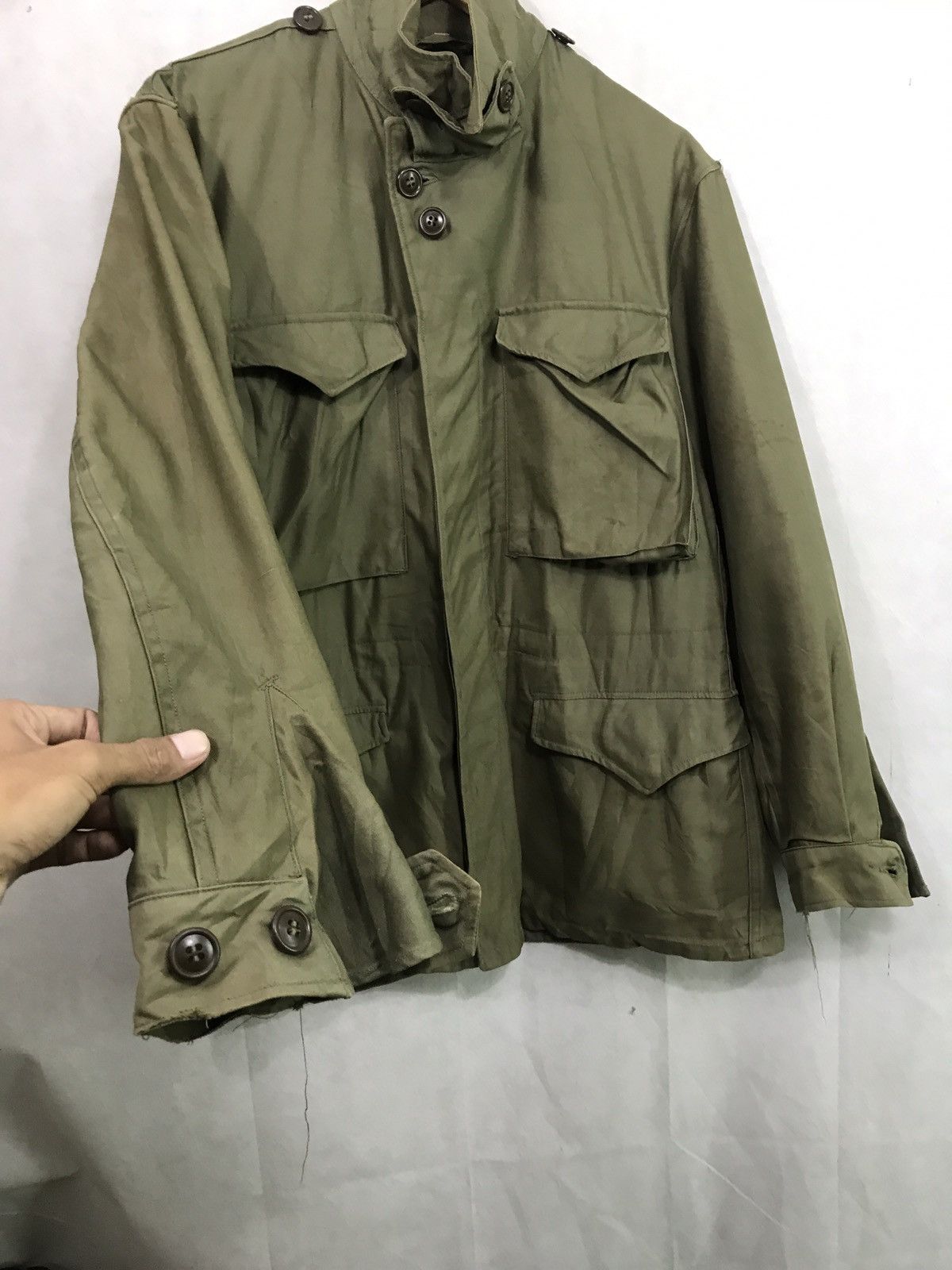 Vintage RARE VINTAGE WWII FIELD M-1943 INSPECTOR JACKET Size US M / EU 48-50 / 2 - 9 Thumbnail