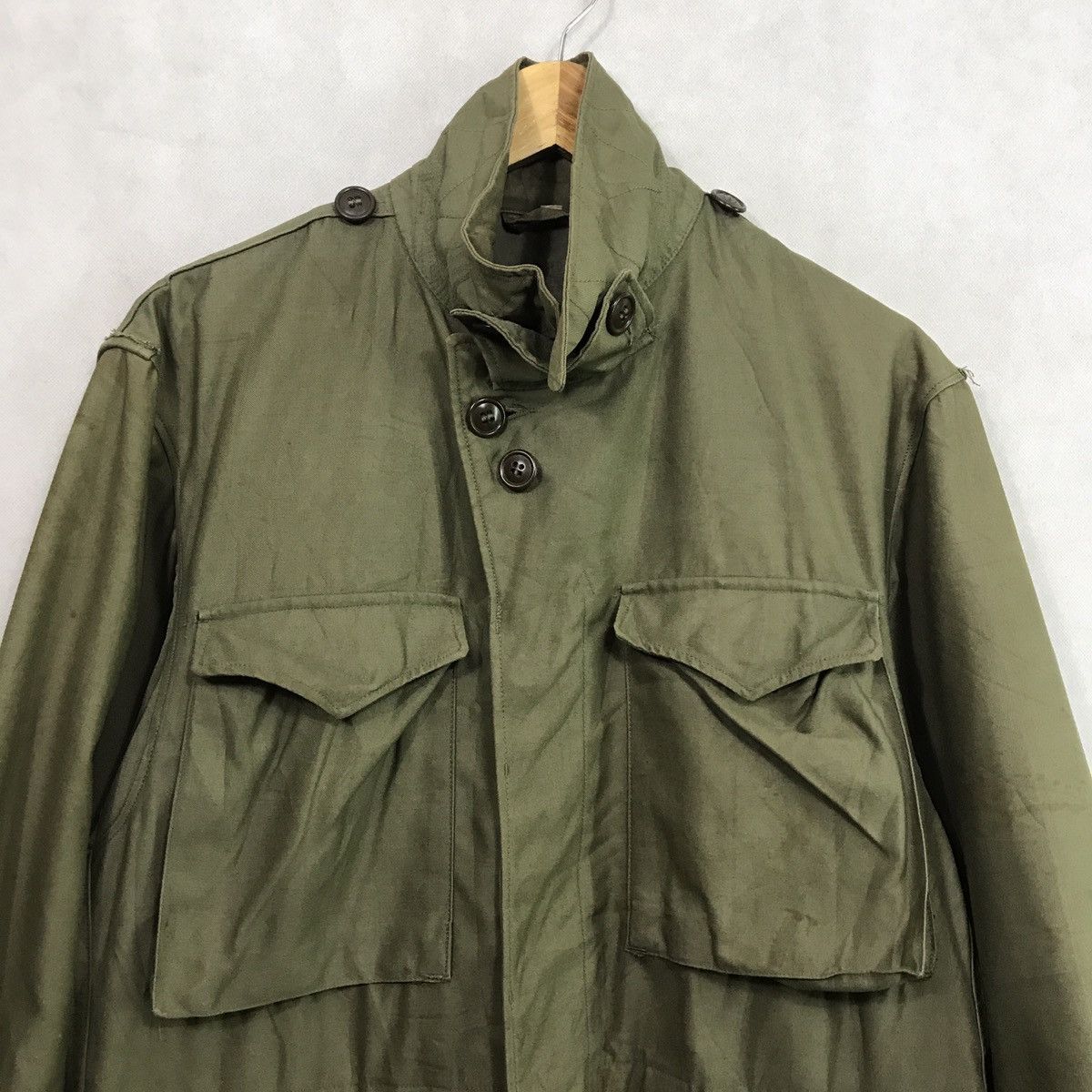 Vintage RARE VINTAGE WWII FIELD M-1943 INSPECTOR JACKET Size US M / EU 48-50 / 2 - 4 Thumbnail