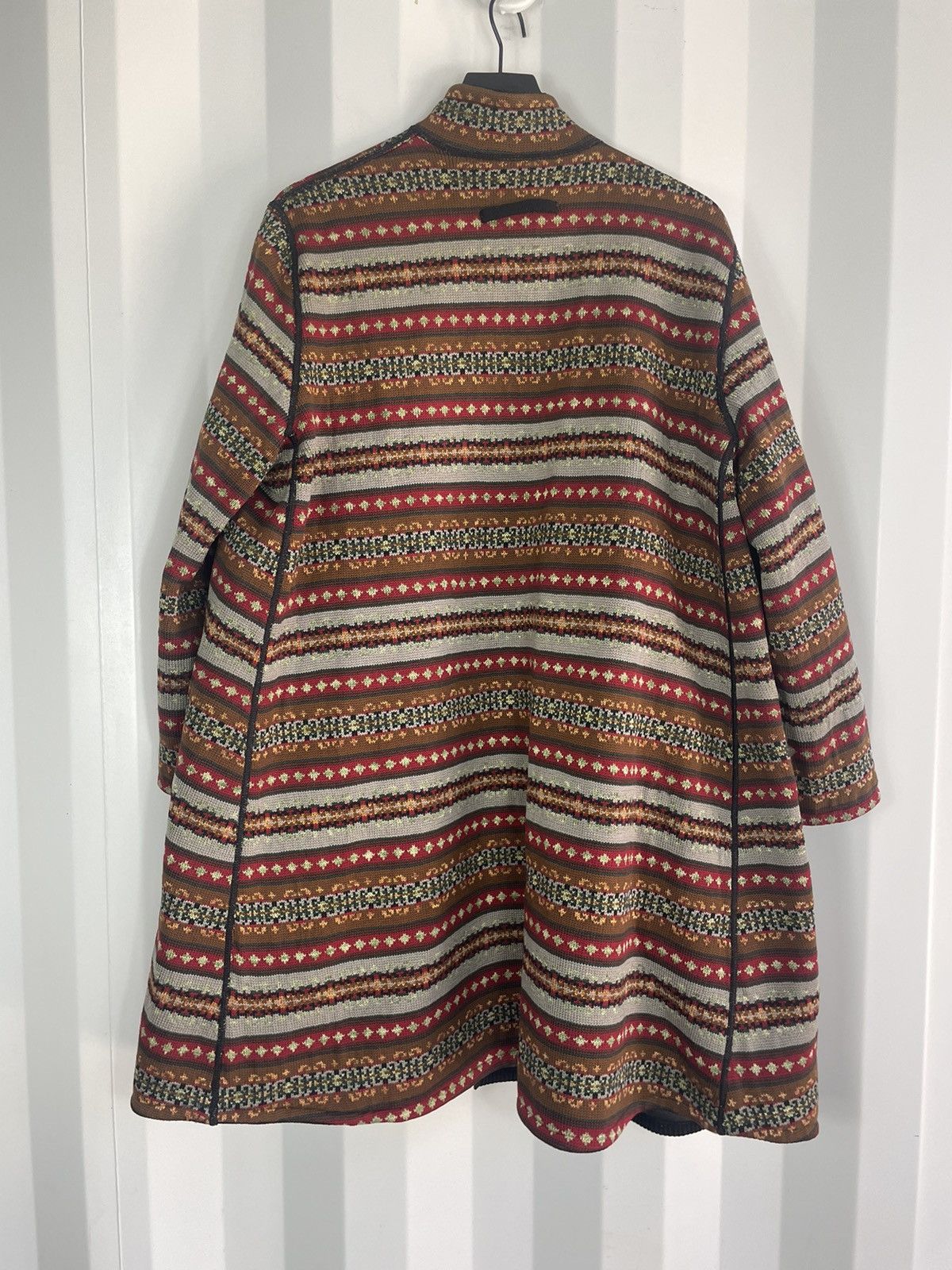 Jean Paul Gaultier Reversible Heavy Knit Leather Coat Size US L / EU 52-54 / 3 - 7 Thumbnail