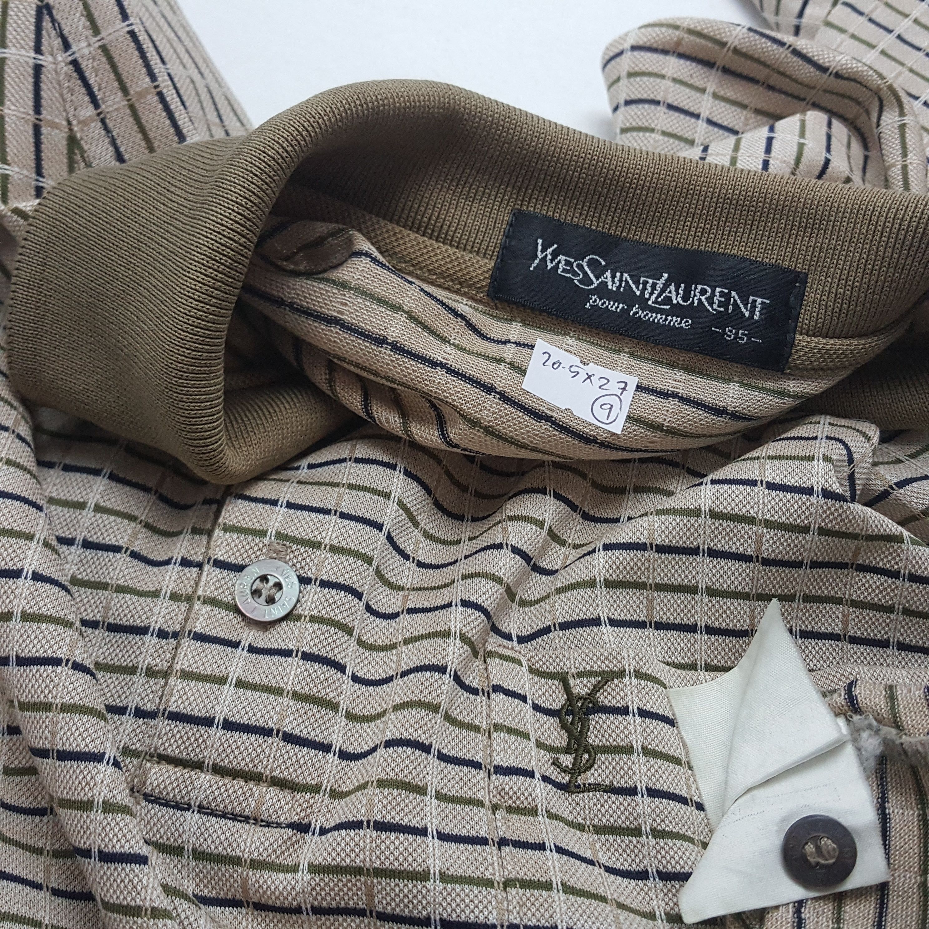 Vintage × Yves Saint Laurent Vintage Yves Saint Laurent Long Sleeve Shirt Size US M / EU 48-50 / 2 - 3 Thumbnail