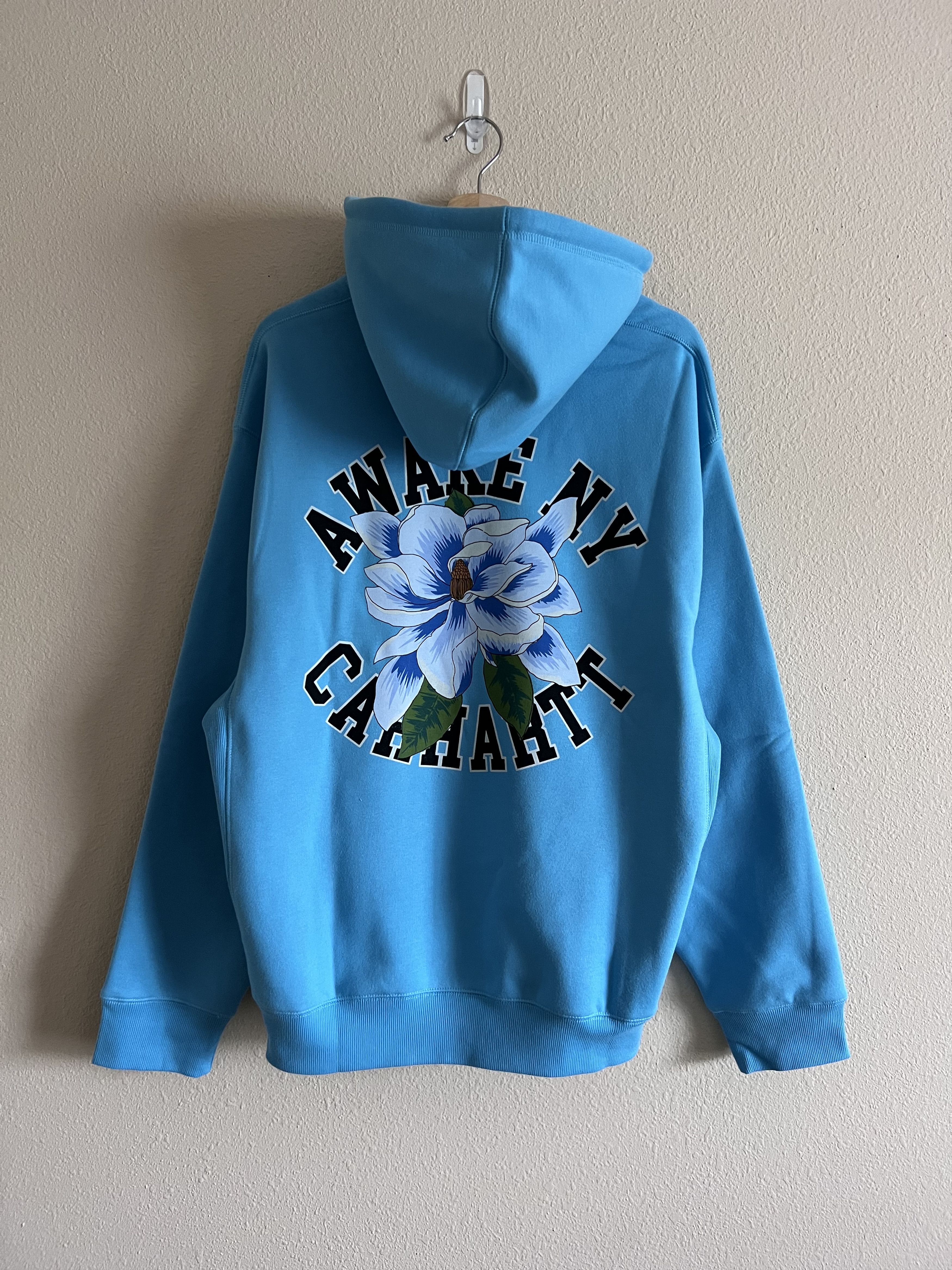 Carhartt Wip Awake NY Carhartt WIP Printed Hoodie in Blue | Grailed