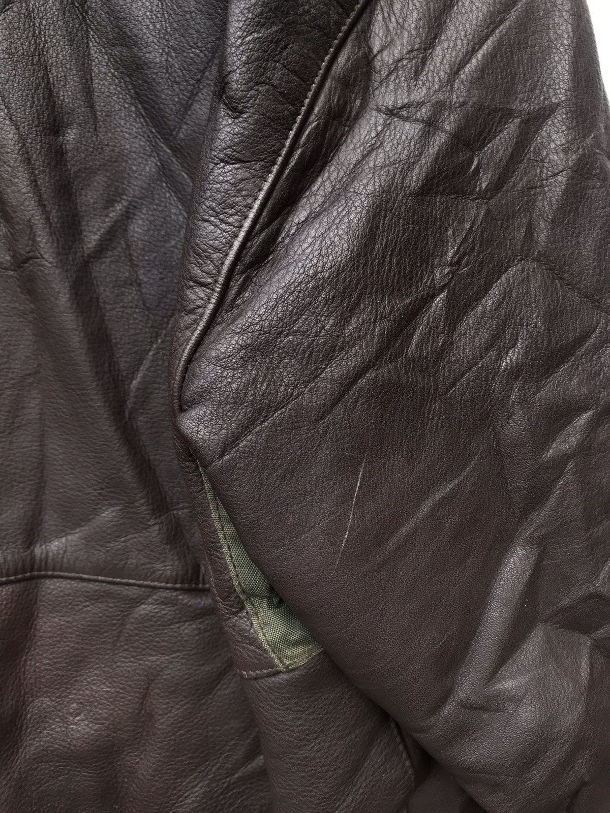 Vintage Rare Military Chemical Protective Military Leather Jacket Size US L / EU 52-54 / 3 - 11 Thumbnail