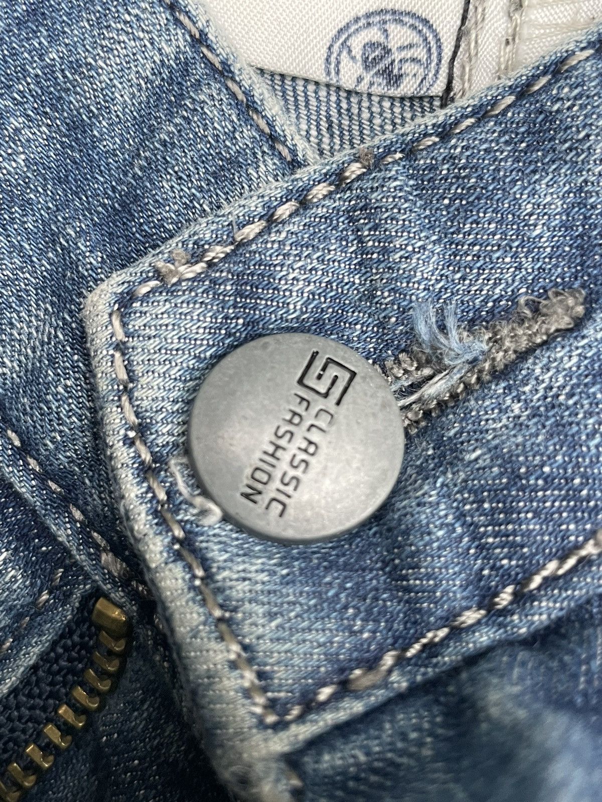 Designer × Marcelo Burlon Morcelo Burlon Country of Milan Distresed Denim Size US 34 / EU 50 - 18 Thumbnail