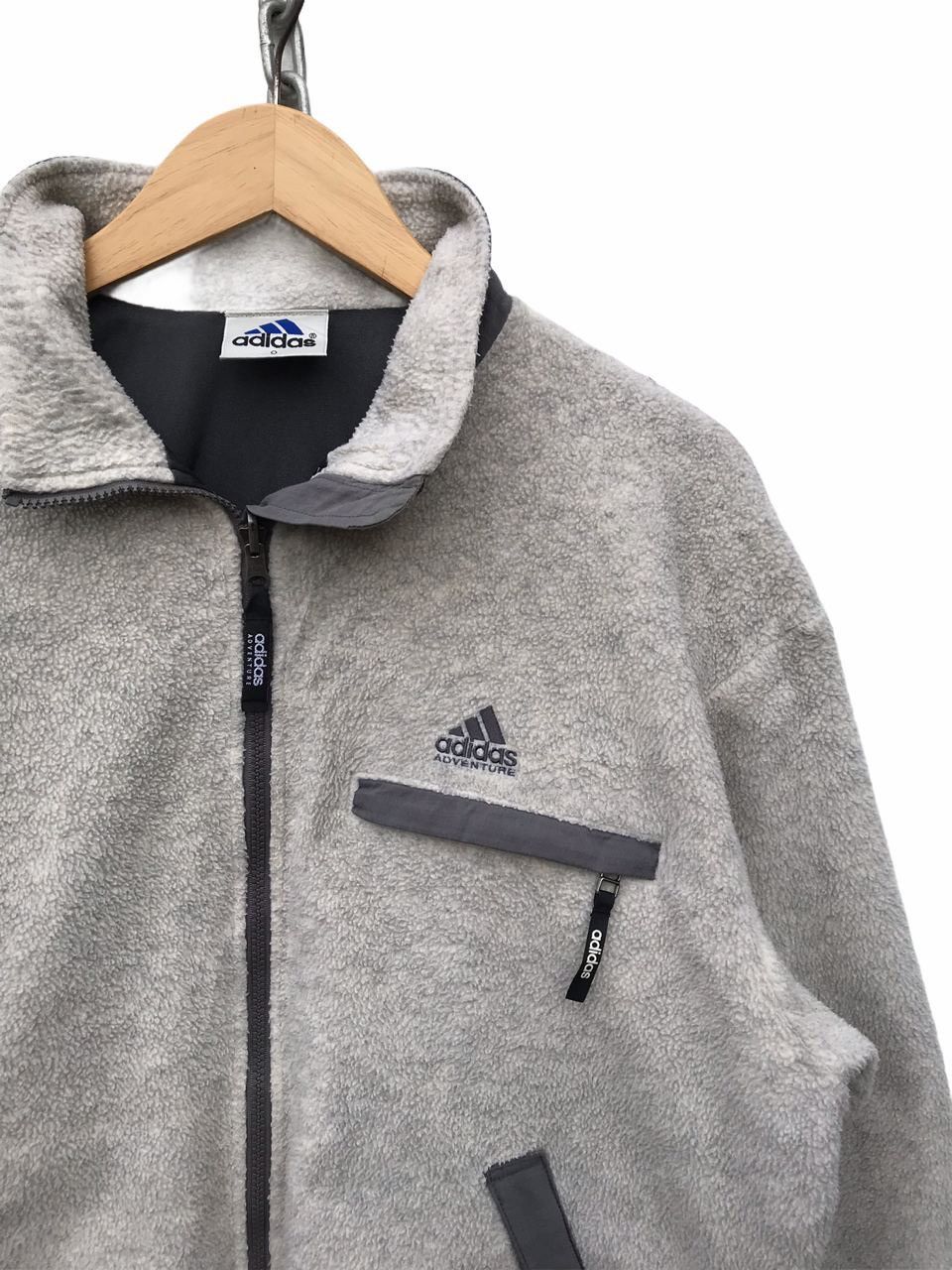 Adidas Vintage Adidas Japan Fleece Streetwear Jacket Size US L / EU 52-54 / 3 - 2 Thumbnail