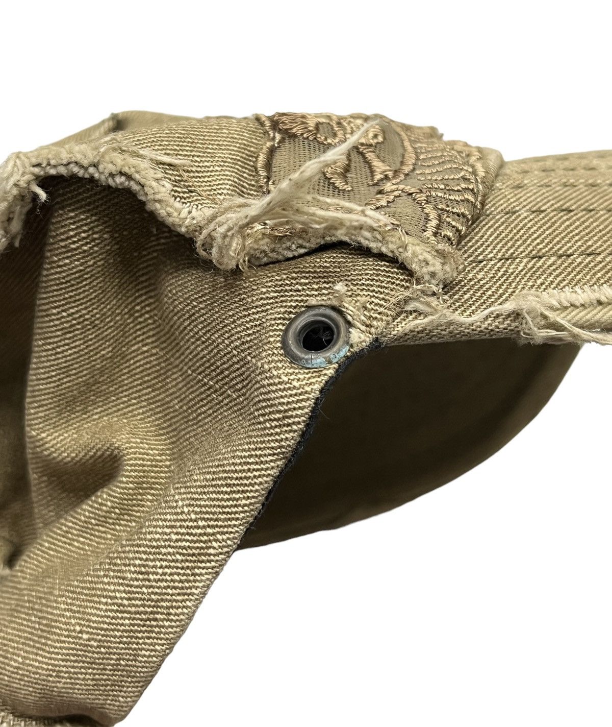 Vintage Vtg Punk SKULL CROSSBONES Distressed Hat Mastermind Style Size ONE SIZE - 8 Thumbnail