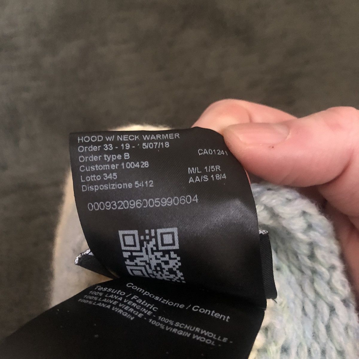 Calvin Klein 205W39NYC × Raf Simons Calvin Klein 205W39NYC Raf Simons Ski Mask Size ONE SIZE - 7 Thumbnail