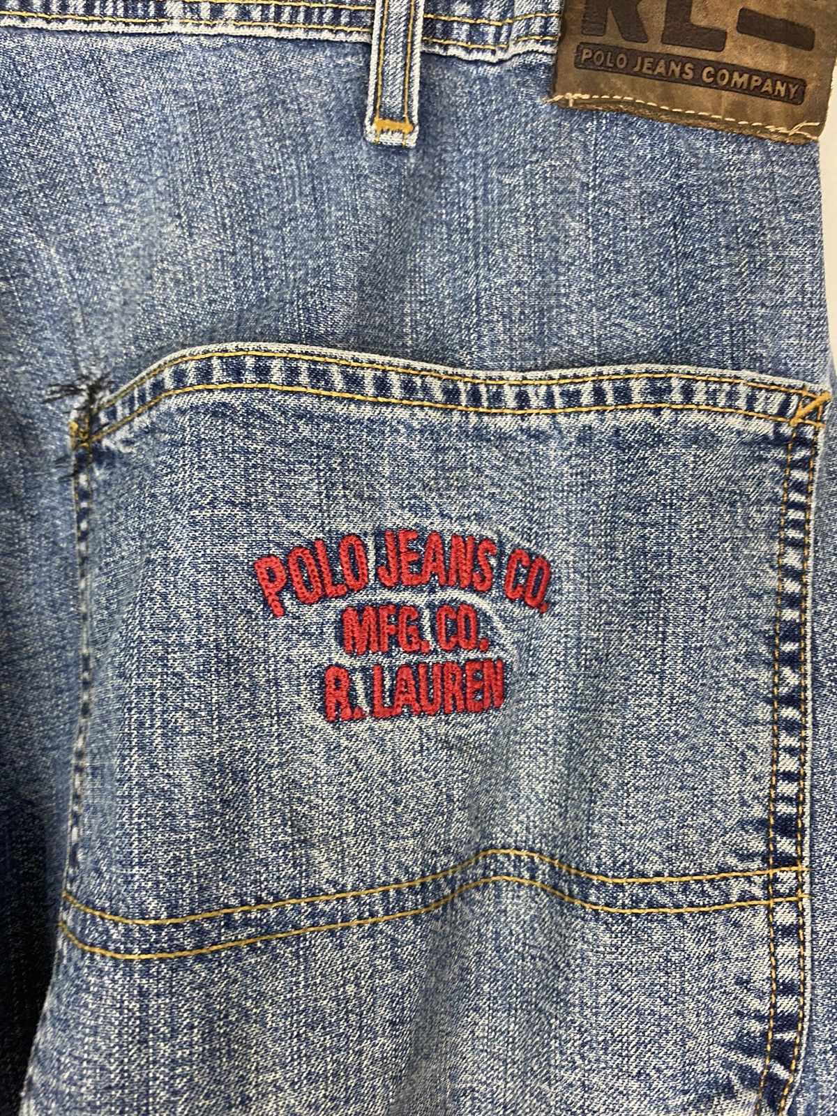 Ralph Lauren Vintage Polo Ralph Lauren MFG Co Carpenter Denim Jeans y2k Size US 34 / EU 50 - 3 Thumbnail
