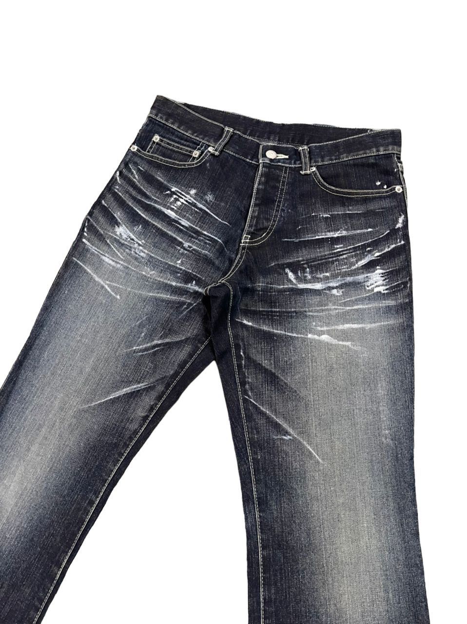 Tornado Mart Japanese Tornado Mart Painter Distressed Flare Jeans Size US 30 / EU 46 - 3 Thumbnail