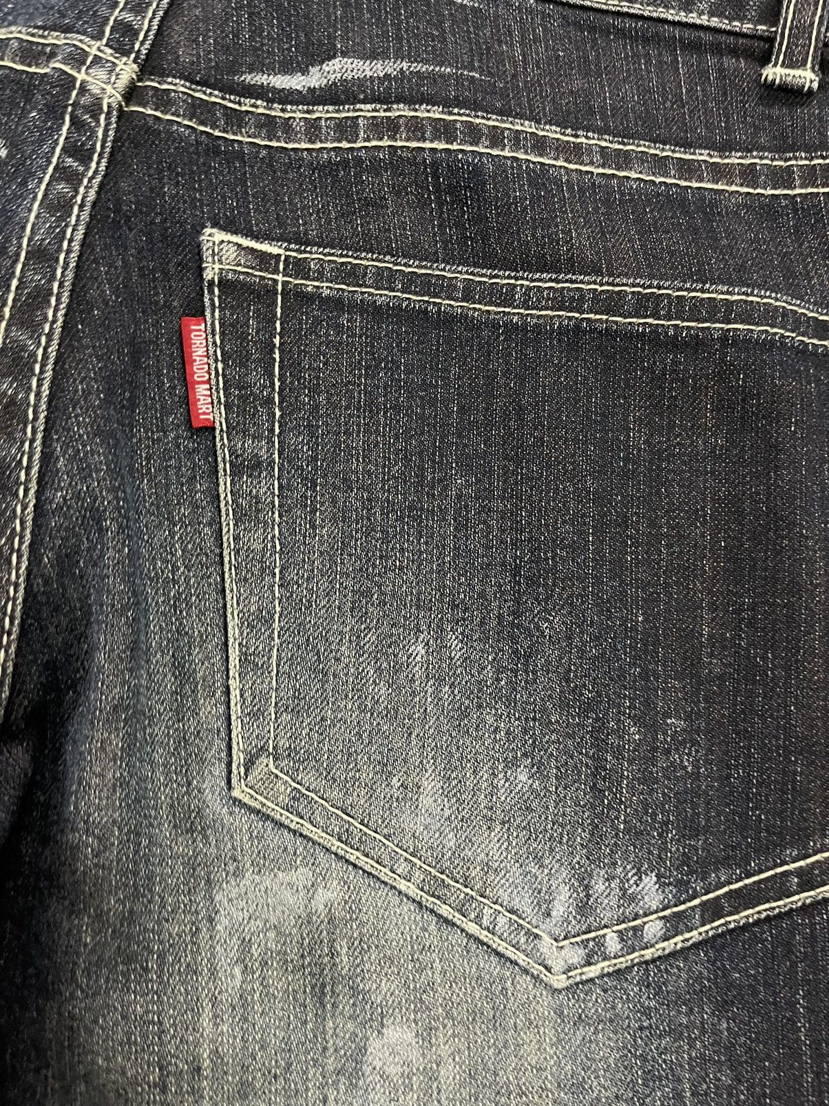 Tornado Mart Japanese Tornado Mart Painter Distressed Flare Jeans Size US 30 / EU 46 - 7 Thumbnail