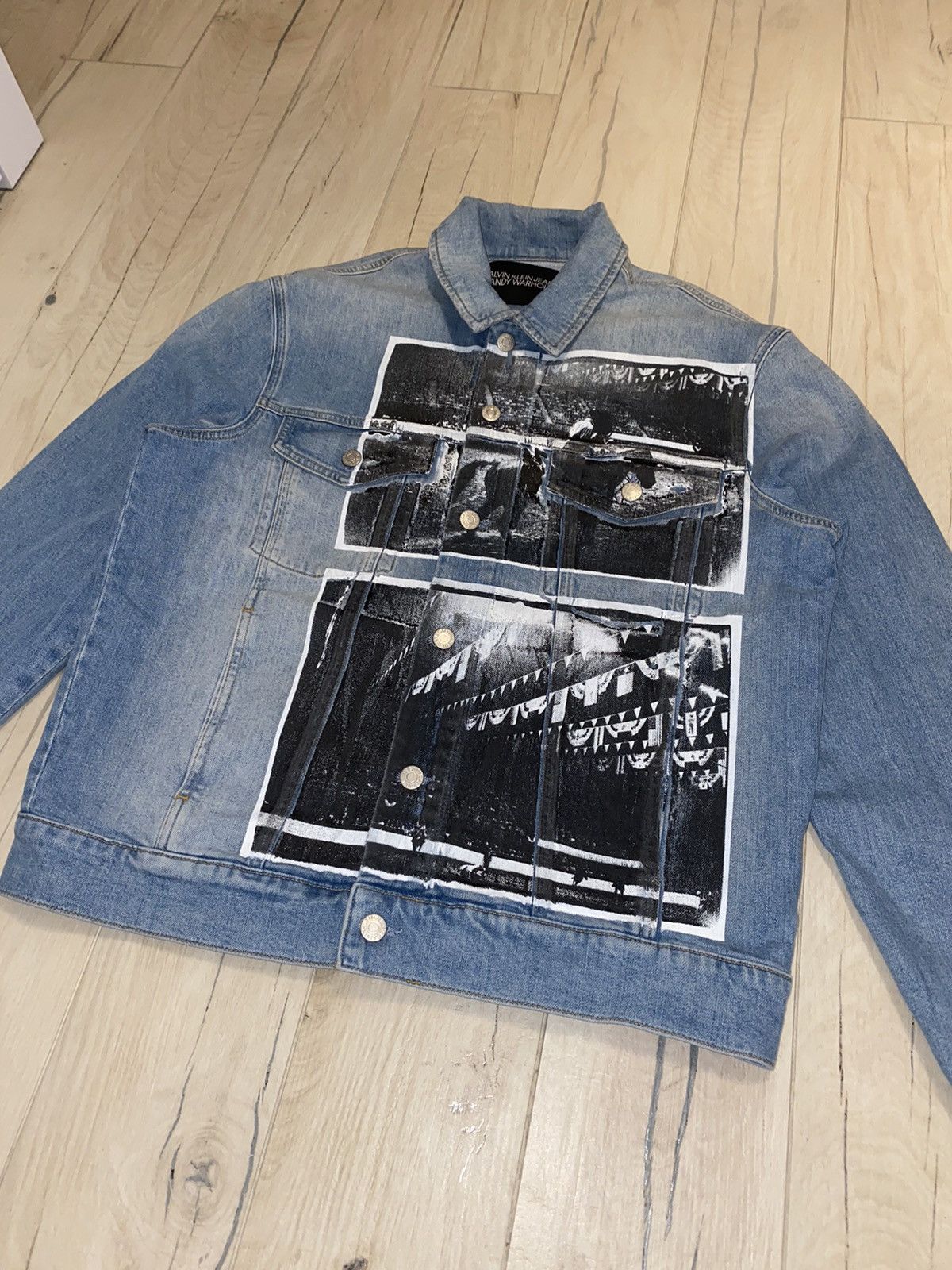 Calvin Klein 205W39NYC Calvin Klein X Andy Warhol Rodeo Printed Denim Jacket Size US L / EU 52-54 / 3 - 5 Thumbnail