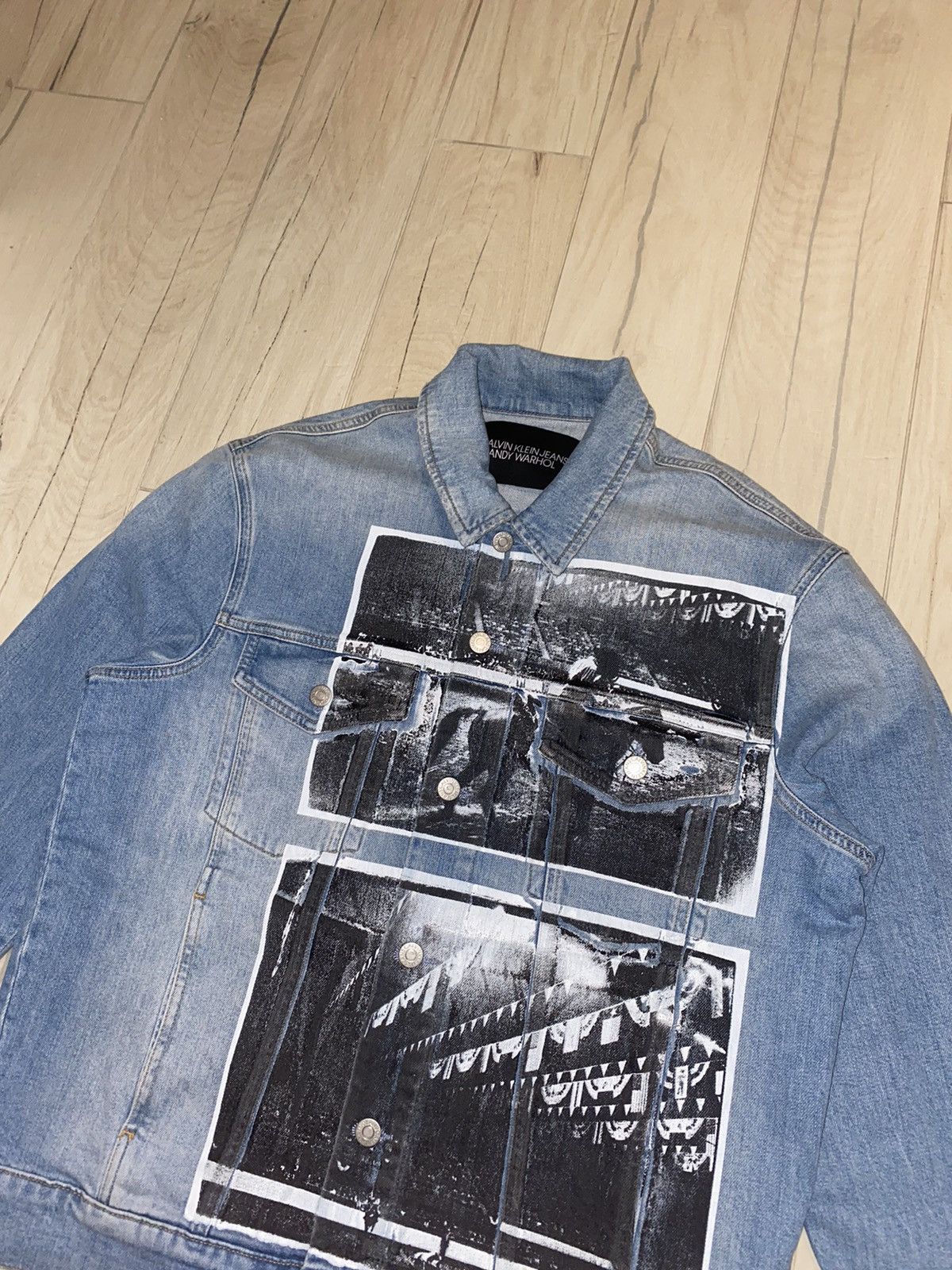 Calvin Klein 205W39NYC Calvin Klein X Andy Warhol Rodeo Printed Denim Jacket Size US L / EU 52-54 / 3 - 4 Thumbnail