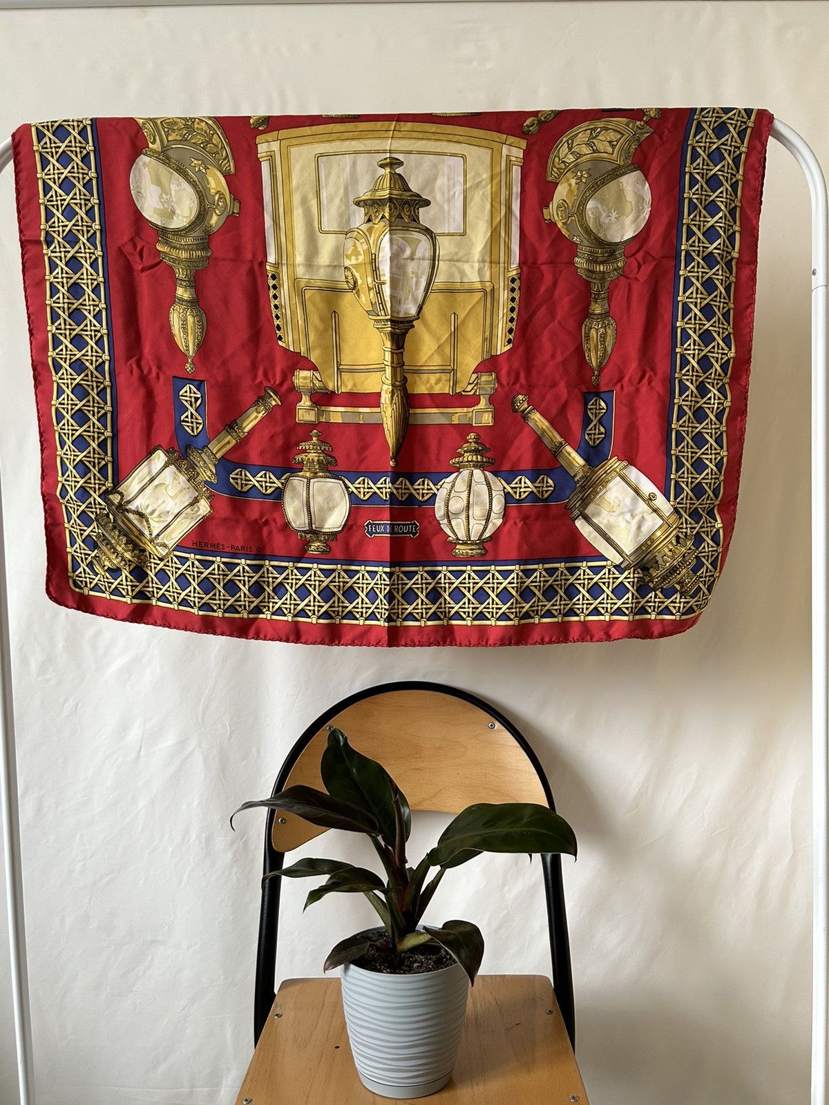 Hermes × Vintage Hermes Silk Scarf Size ONE SIZE - 1 Thumbnail