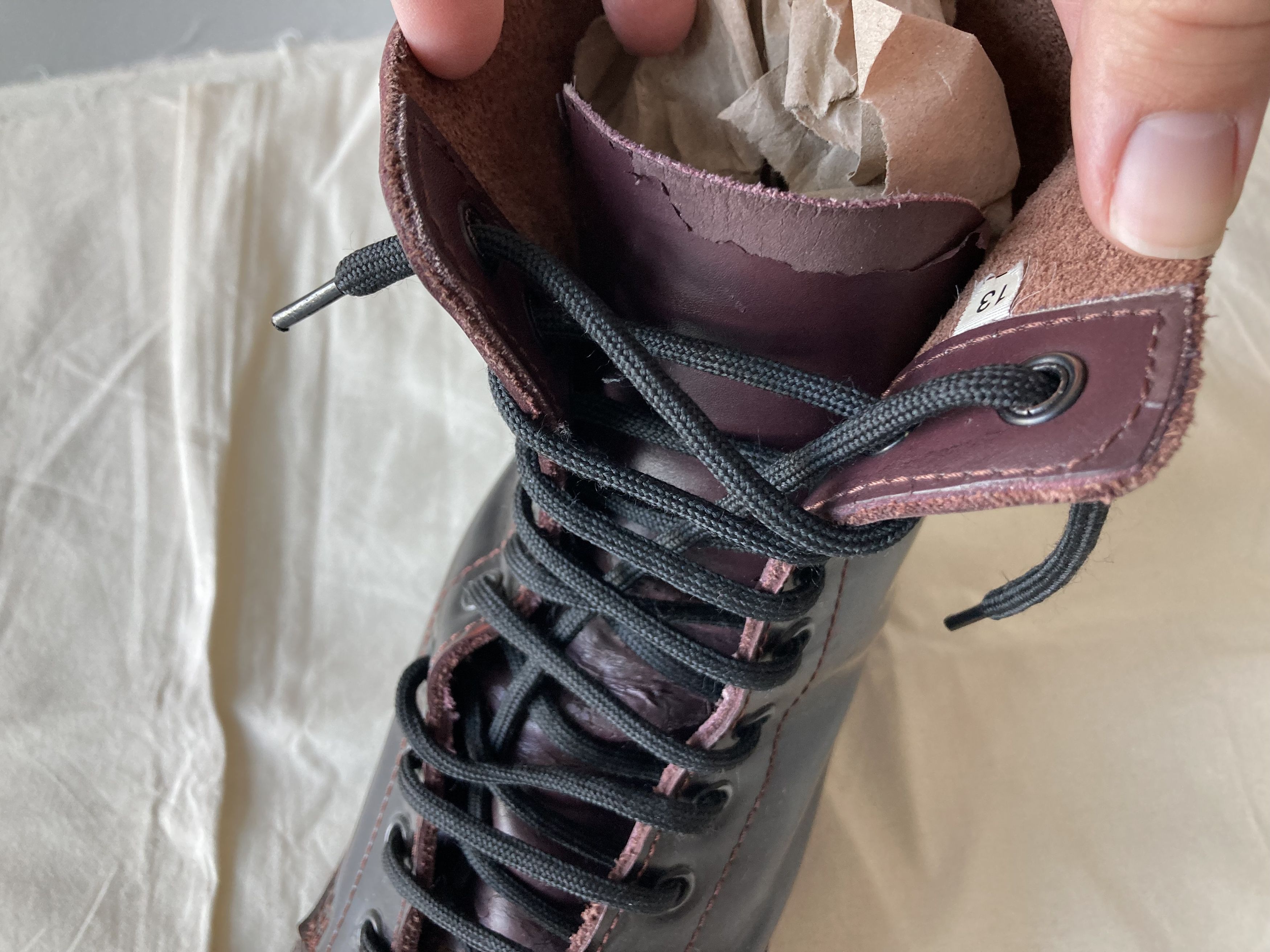Vintage Undercover 90's Red Leather Steel Toe Punk Boots Size US 14 / EU 47 - 8 Thumbnail