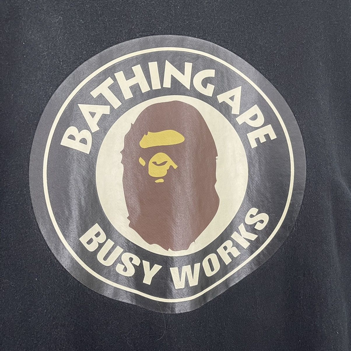 Bape Vintage 90s Bathing Ape Busy Works Crewneck Size US L / EU 52-54 / 3 - 4 Thumbnail