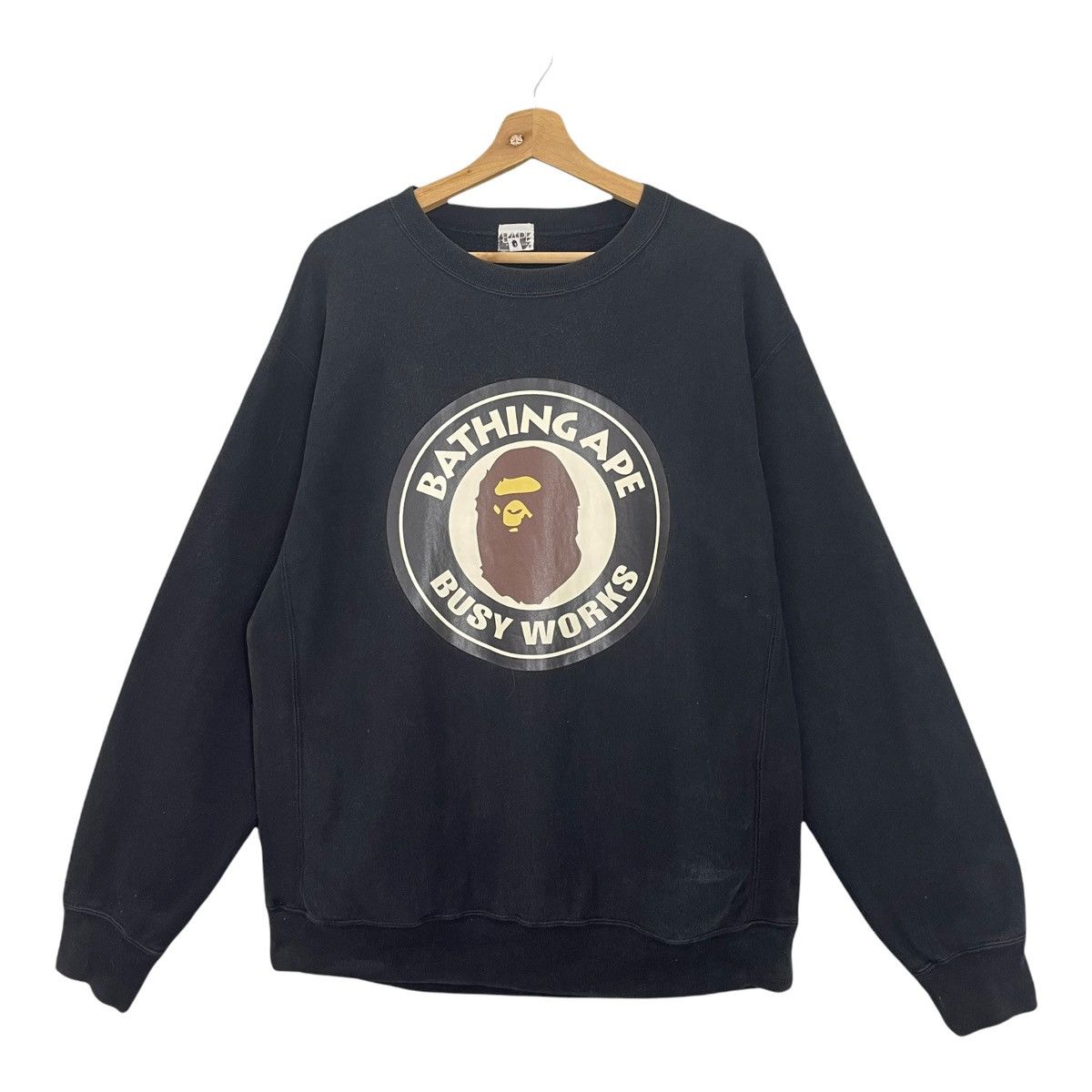 Bape Vintage 90s Bathing Ape Busy Works Crewneck Size US L / EU 52-54 / 3 - 2 Thumbnail