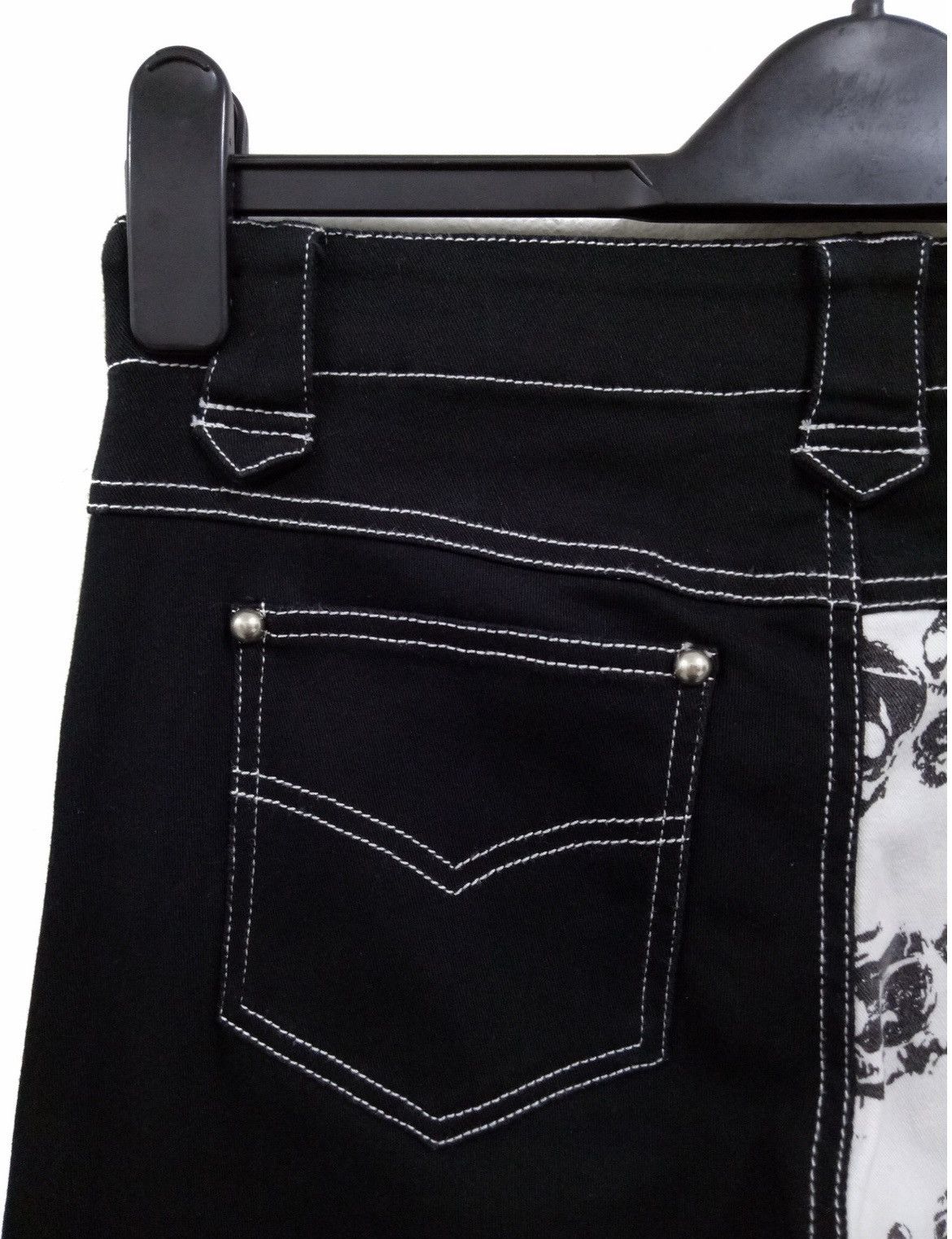 Japanese Brand × Seditionaries ALGONQUINS Punk Skull Asymetrical Skinny Jeans Seditionaries Size US 29 - 9 Thumbnail