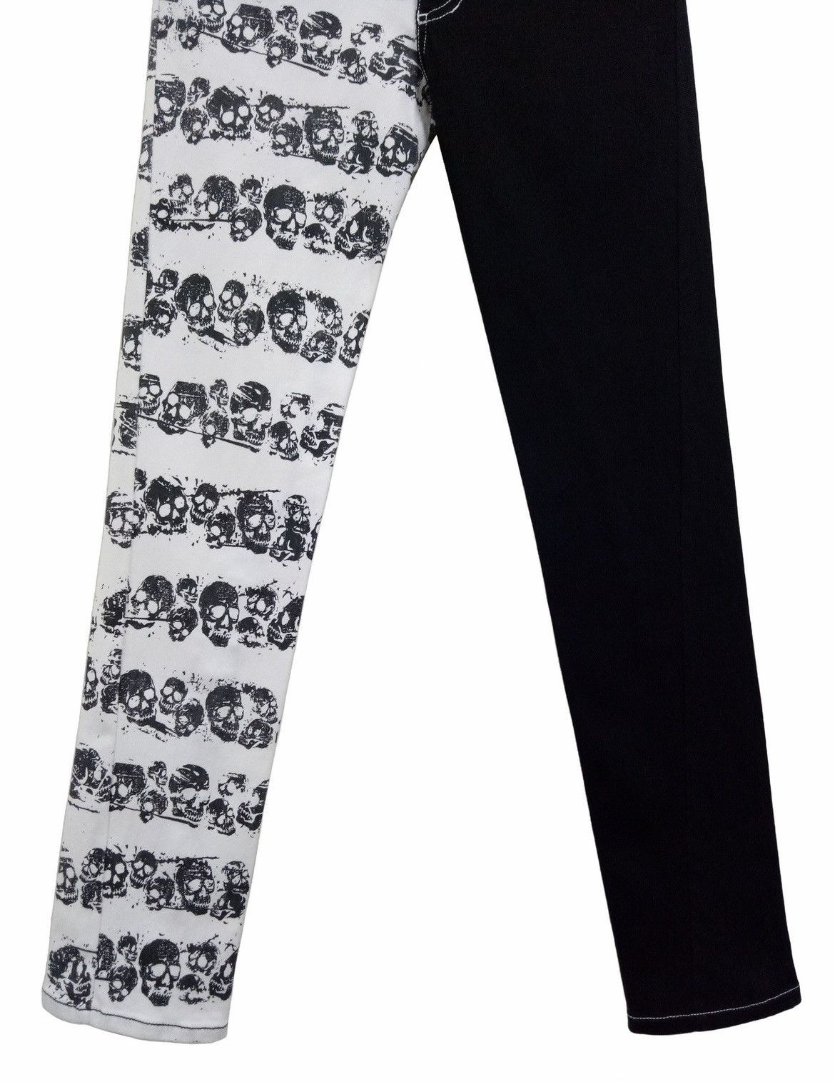 Japanese Brand × Seditionaries ALGONQUINS Punk Skull Asymetrical Skinny Jeans Seditionaries Size US 29 - 13 Thumbnail