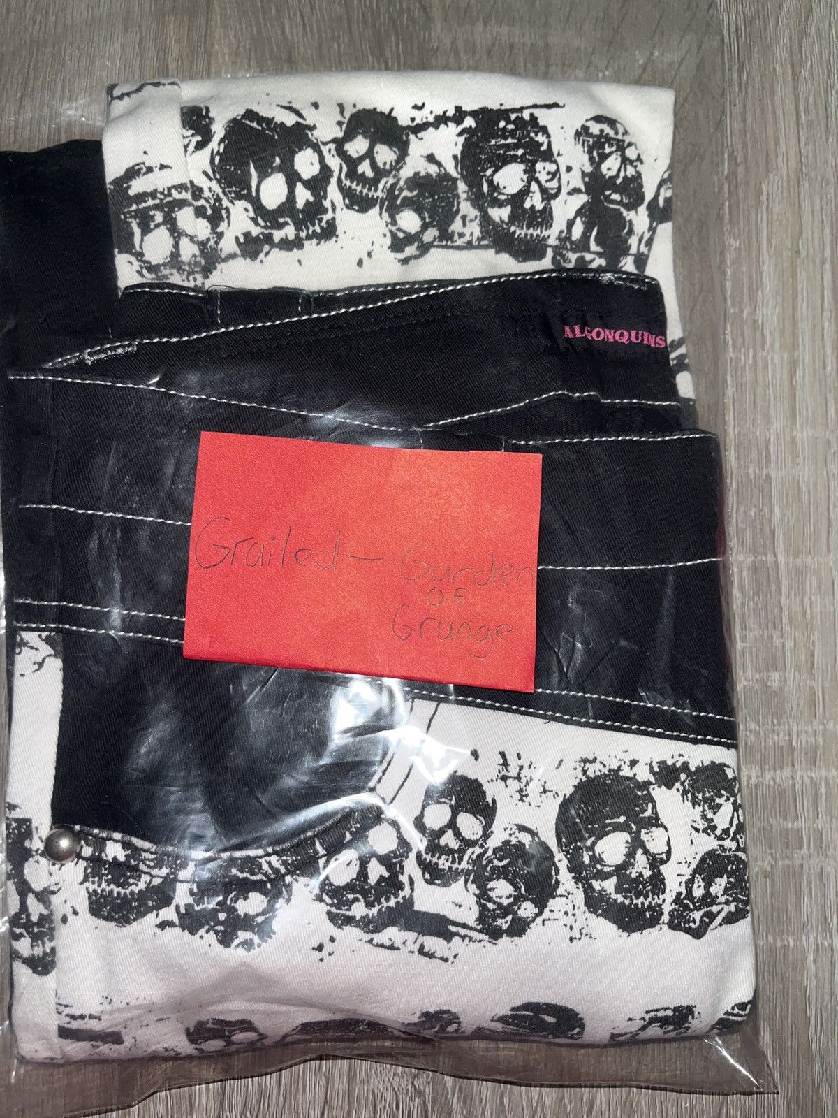Japanese Brand × Seditionaries ALGONQUINS Punk Skull Asymetrical Skinny Jeans Seditionaries Size US 29 - 4 Thumbnail