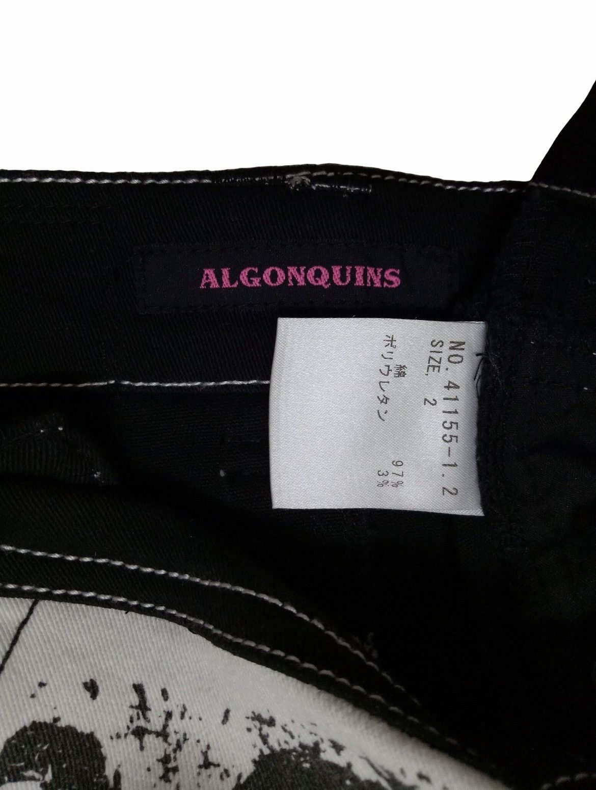 Japanese Brand × Seditionaries ALGONQUINS Punk Skull Asymetrical Skinny Jeans Seditionaries Size US 29 - 15 Thumbnail