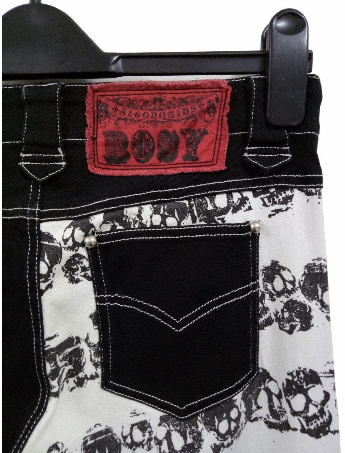 Japanese Brand × Seditionaries ALGONQUINS Punk Skull Asymetrical Skinny Jeans Seditionaries Size US 29 - 10 Thumbnail