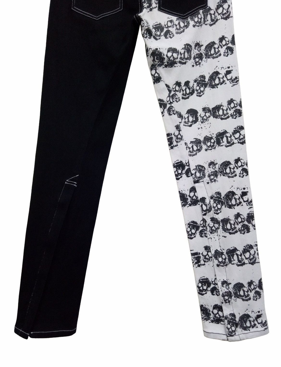Japanese Brand × Seditionaries ALGONQUINS Punk Skull Asymetrical Skinny Jeans Seditionaries Size US 29 - 6 Thumbnail