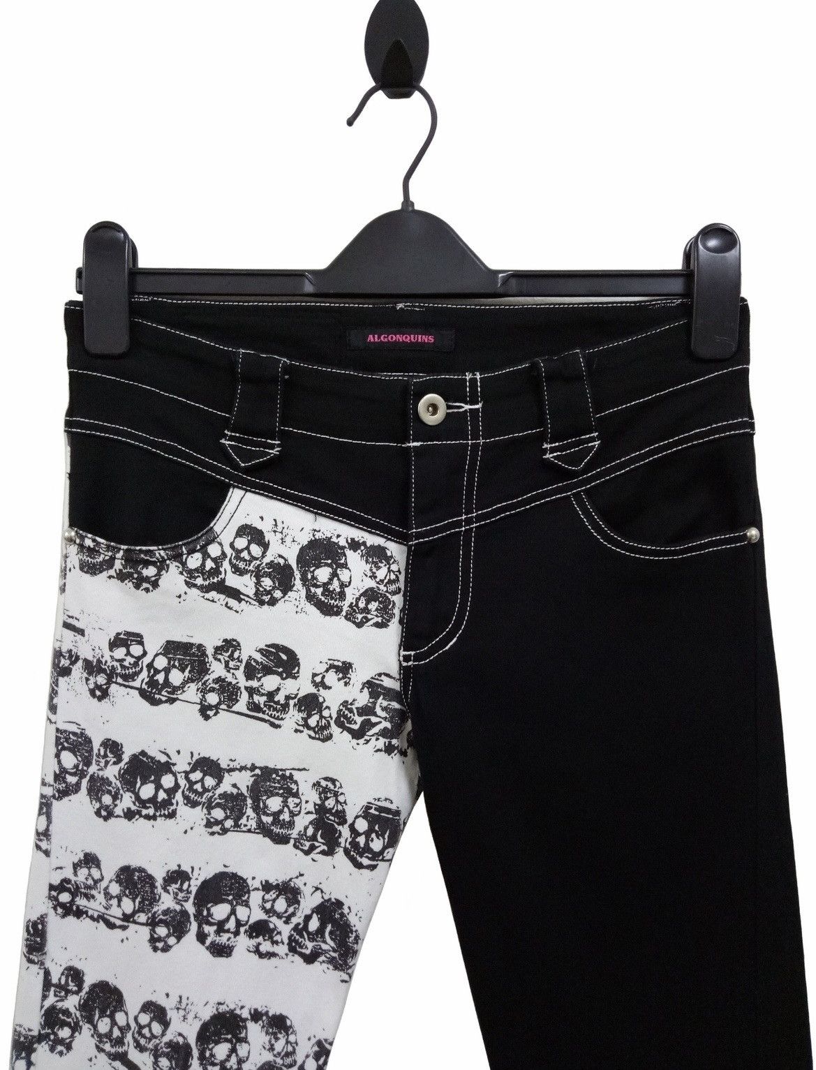 Japanese Brand × Seditionaries ALGONQUINS Punk Skull Asymetrical Skinny Jeans Seditionaries Size US 29 - 12 Thumbnail