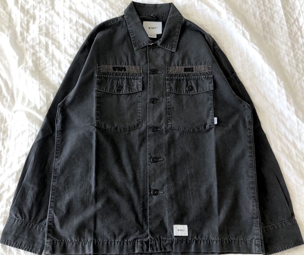 Wtaps WTAPS-BUD LS SHIRT-RIPSTOP-BLACK Size US M / EU 48-50 / 2 - 1 Thumbnail