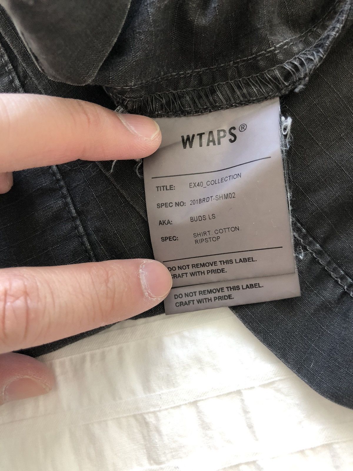Wtaps WTAPS-BUD LS SHIRT-RIPSTOP-BLACK Size US M / EU 48-50 / 2 - 6 Thumbnail
