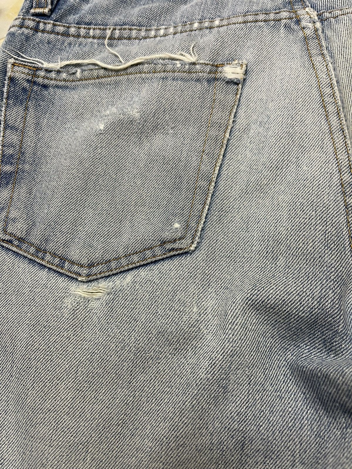 Helmut Lang Distressed Sanded Denim Cut Off Size US 30 / EU 46 - 13 Thumbnail
