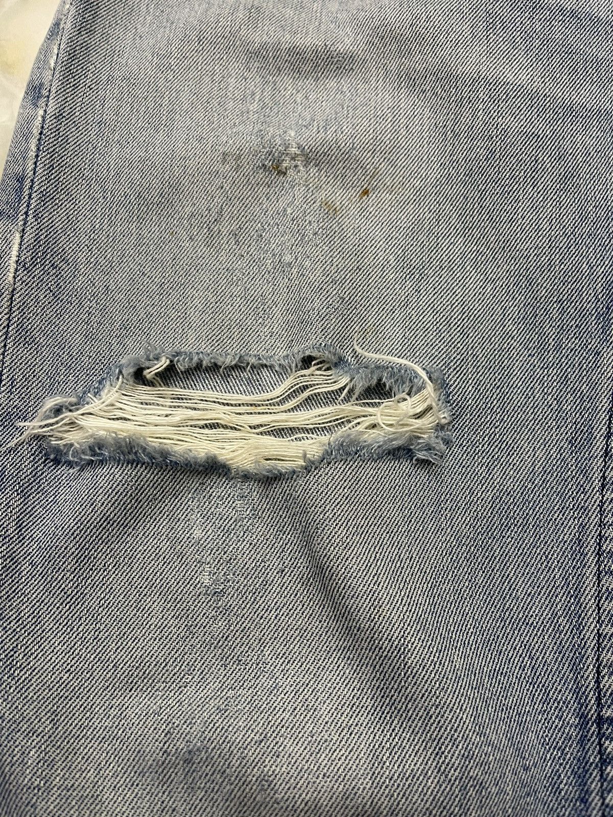 Helmut Lang Distressed Sanded Denim Cut Off Size US 30 / EU 46 - 16 Thumbnail