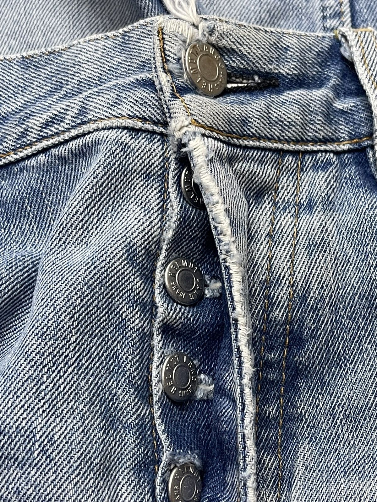 Helmut Lang Distressed Sanded Denim Cut Off Size US 30 / EU 46 - 4 Thumbnail