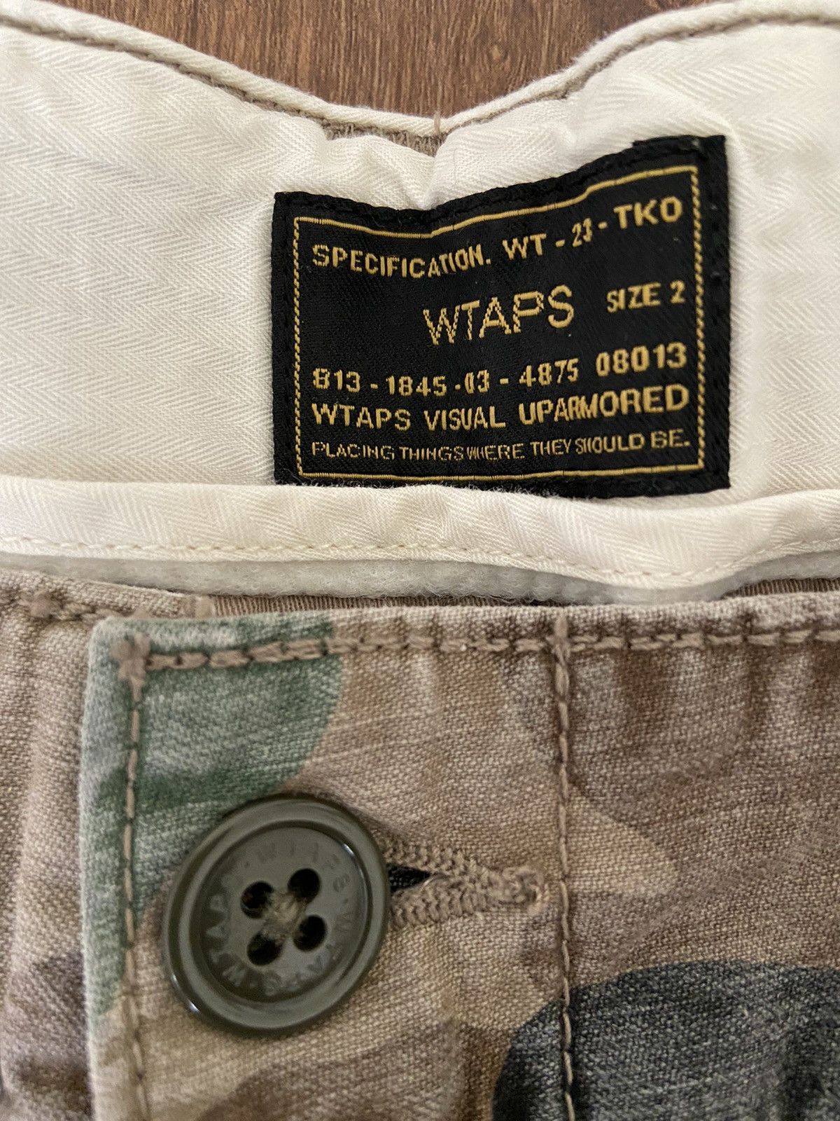 Wtaps wtaps camo buds 02 khaki chino pants Size US 32 / EU 48 - 3 Thumbnail