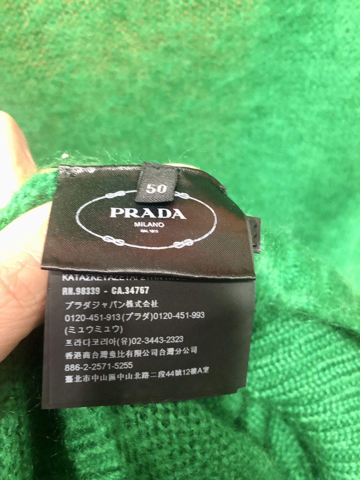 Prada PRADA brushed mohair oversized cardi coat Size US M / EU 48-50 / 2 - 6 Thumbnail