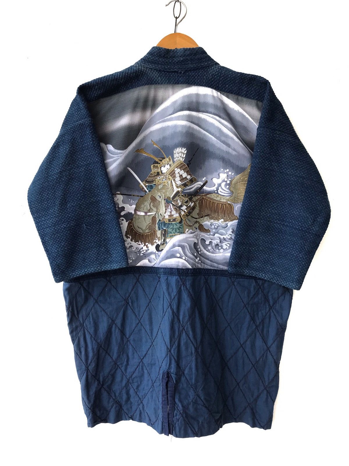 Indigo × Japanese Brand × Real Japan Blues Vtg Denim Kendo Jacket Indigo Custom Patches Sanjuro Samurai Size US M / EU 48-50 / 2 - 1 Thumbnail
