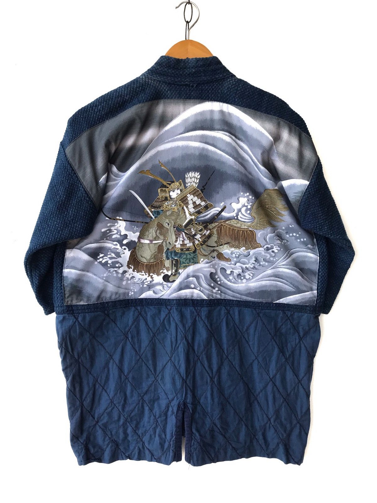 Indigo × Japanese Brand × Real Japan Blues Vtg Denim Kendo Jacket Indigo Custom Patches Sanjuro Samurai Size US M / EU 48-50 / 2 - 7 Thumbnail