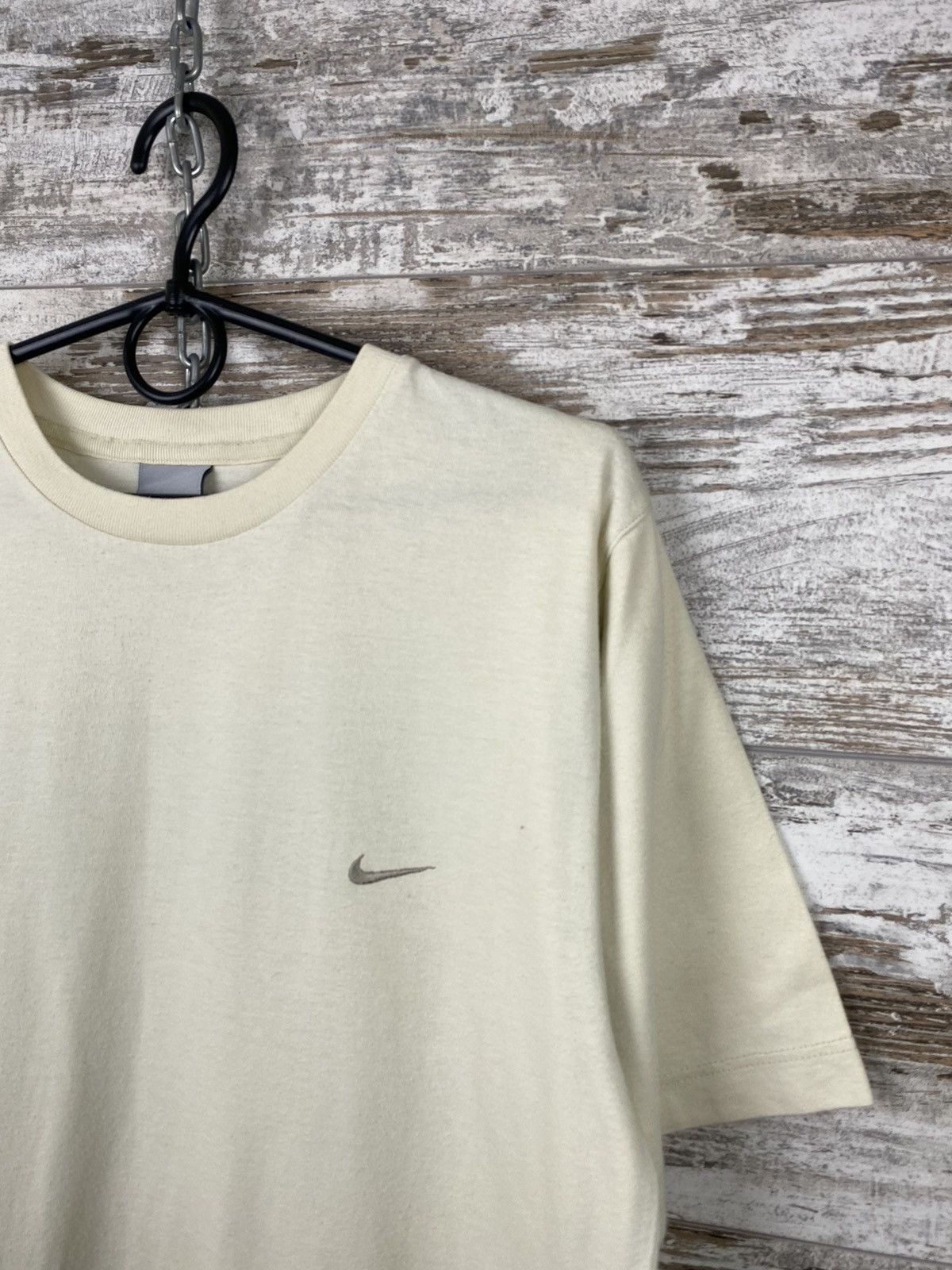 Nike × Vintage Mens Vintage Nike mini swoosh T Shirt streetwear tee y2k Size US S / EU 44-46 / 1 - 4 Thumbnail