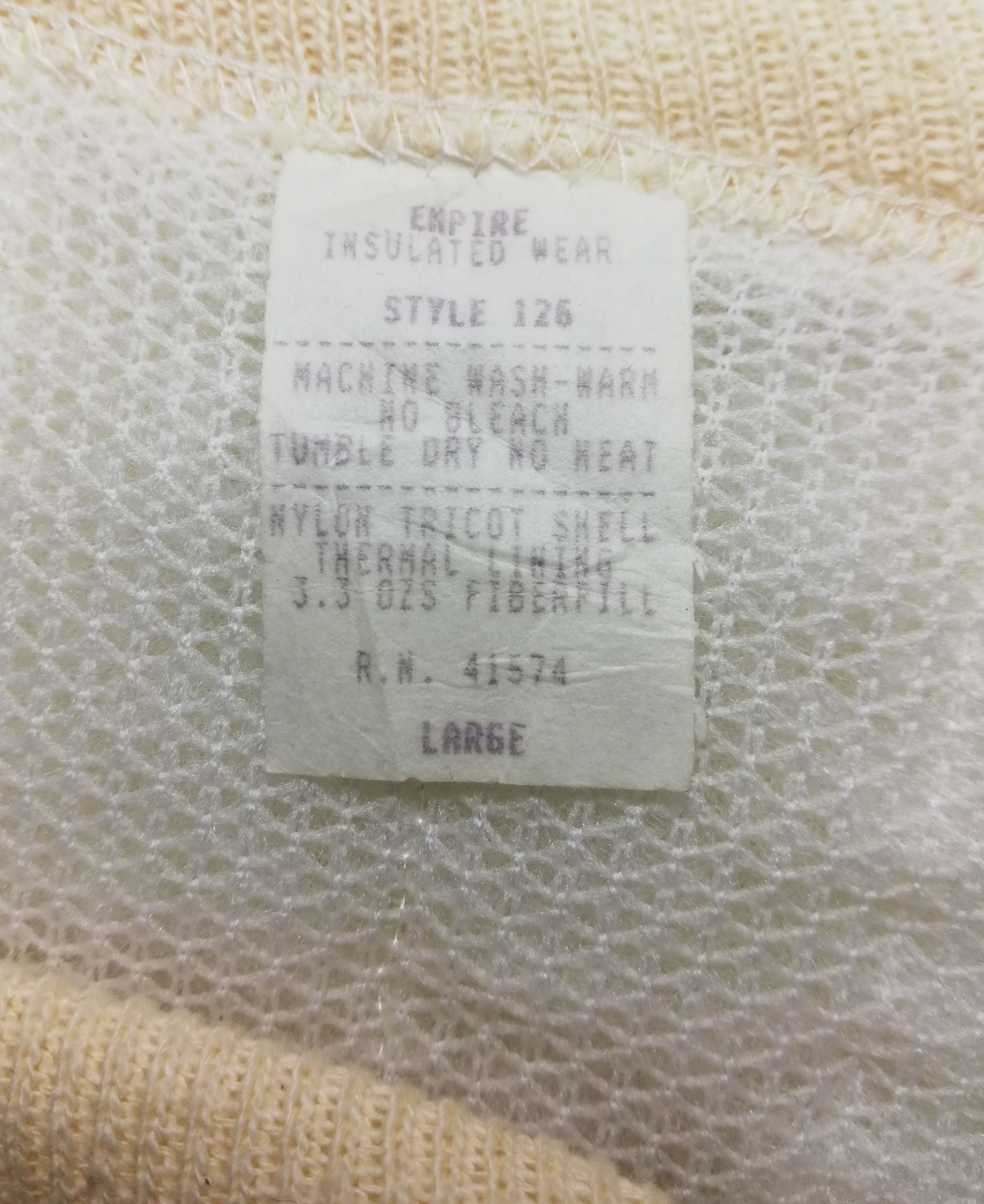 Vintage 🔥Vintage 60's Nylon Tricot Shell Thermal Lining Sweatshirt Size US S / EU 44-46 / 1 - 6 Thumbnail