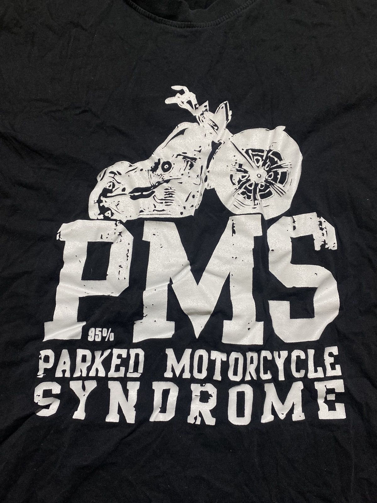 Band Tees Vintage PMS Parked Motorcycle Syndrome tee Bikers size M Size US M / EU 48-50 / 2 - 2 Thumbnail