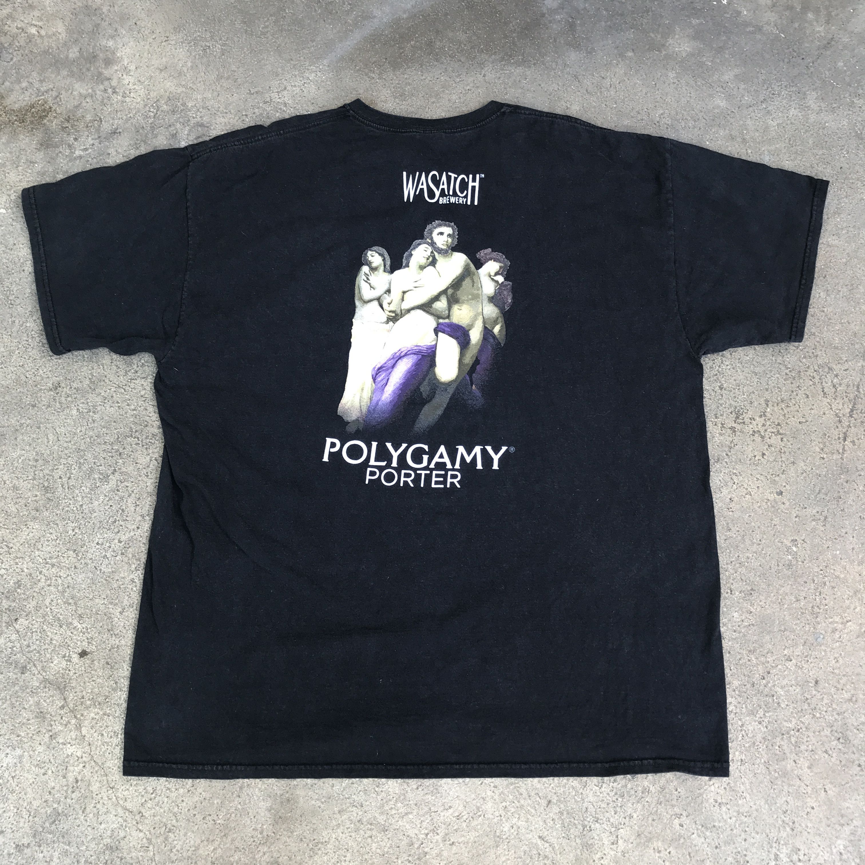 Jerzees × Vintage Vintage Y2K Polygamy Porter Wa Satch Beer Promo Tee 2XL Size US XXL / EU 58 / 5 - 2 Thumbnail