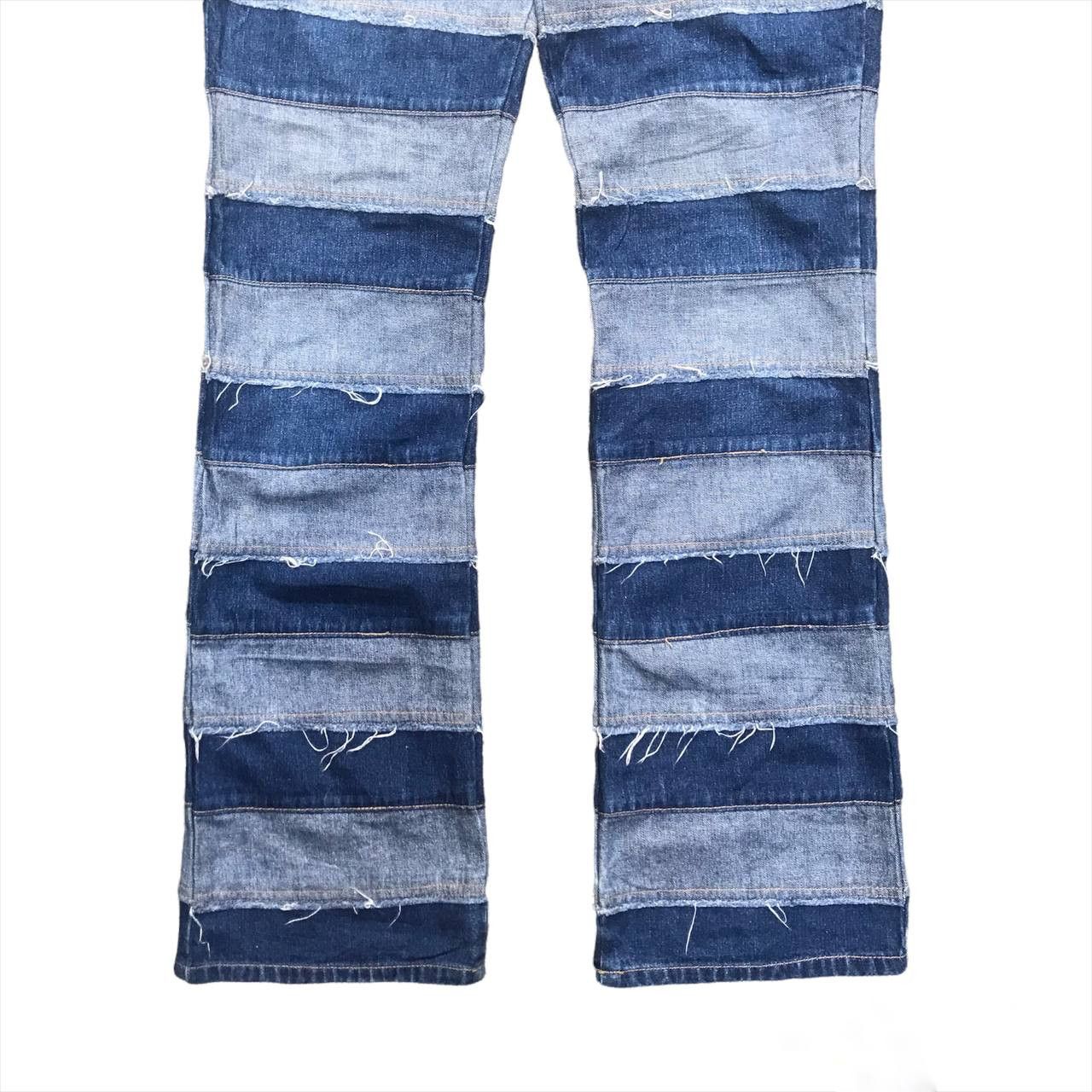 20471120 × Beauty Beast × Hysteric Glamour Japanese Brand Hagi Patchwork Denim Pants Size US 30 / EU 46 - 6 Thumbnail