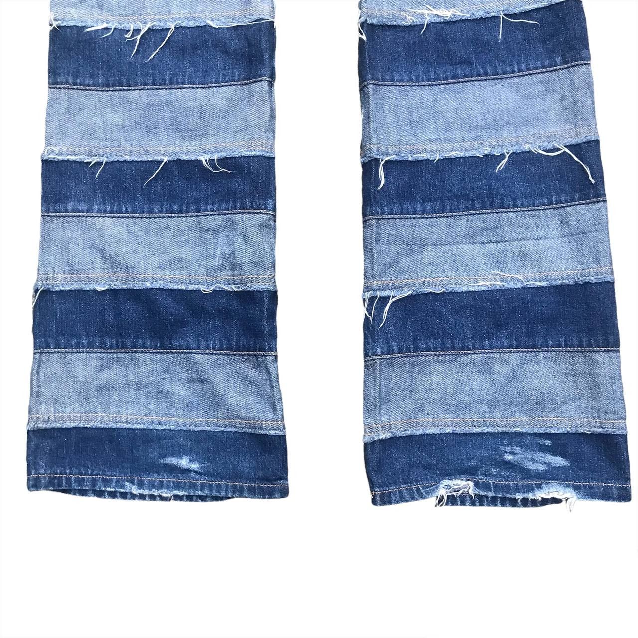20471120 × Beauty Beast × Hysteric Glamour Japanese Brand Hagi Patchwork Denim Pants Size US 30 / EU 46 - 5 Thumbnail