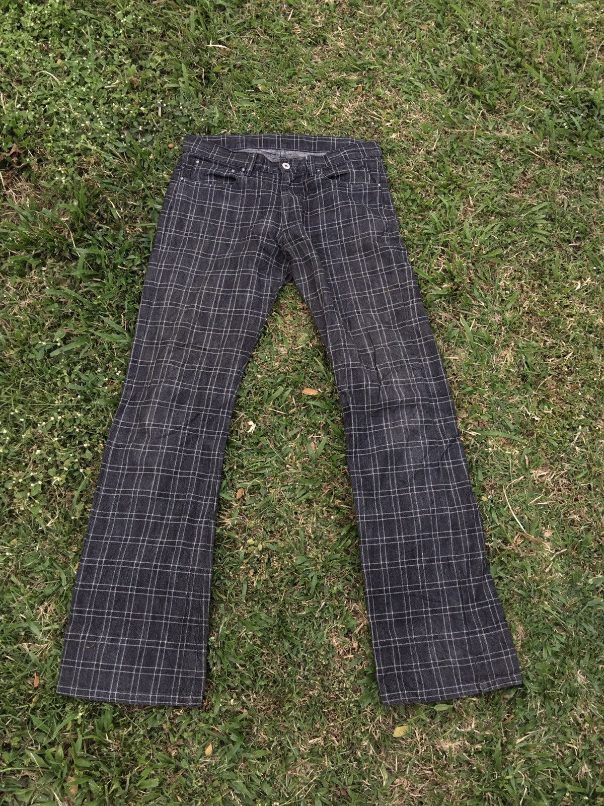 Japanese Brand Japanese Brand X Mens Melrose Checkered trousers pants Size US 33 - 1 Thumbnail