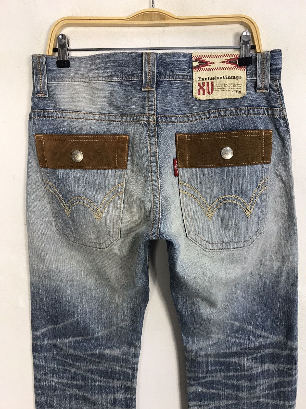 Edwin × Vintage Vintage Edwin Bushpant Light Blue Wash Design Size US 33 - 9 Thumbnail