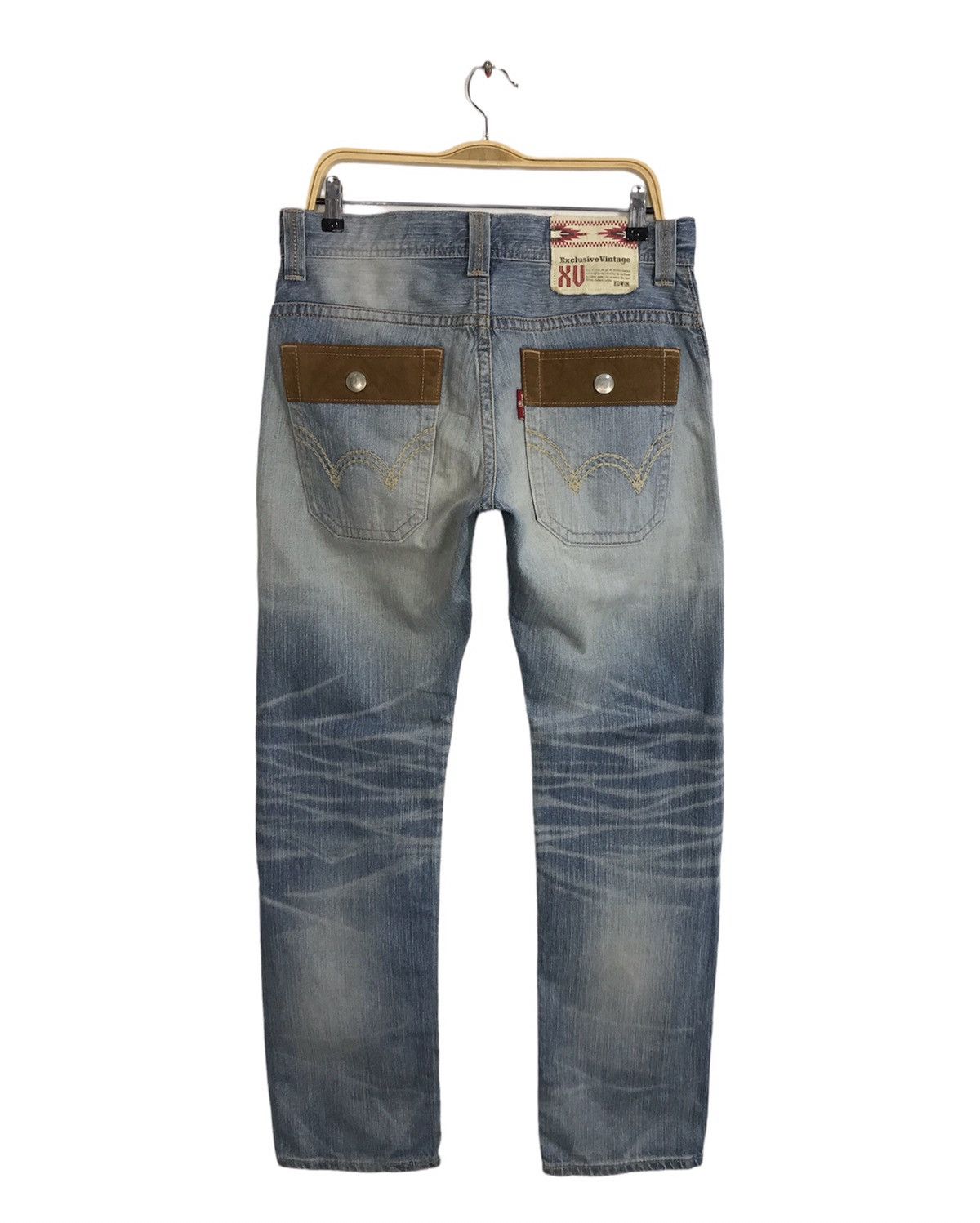 Edwin × Vintage Vintage Edwin Bushpant Light Blue Wash Design Size US 33 - 2 Thumbnail