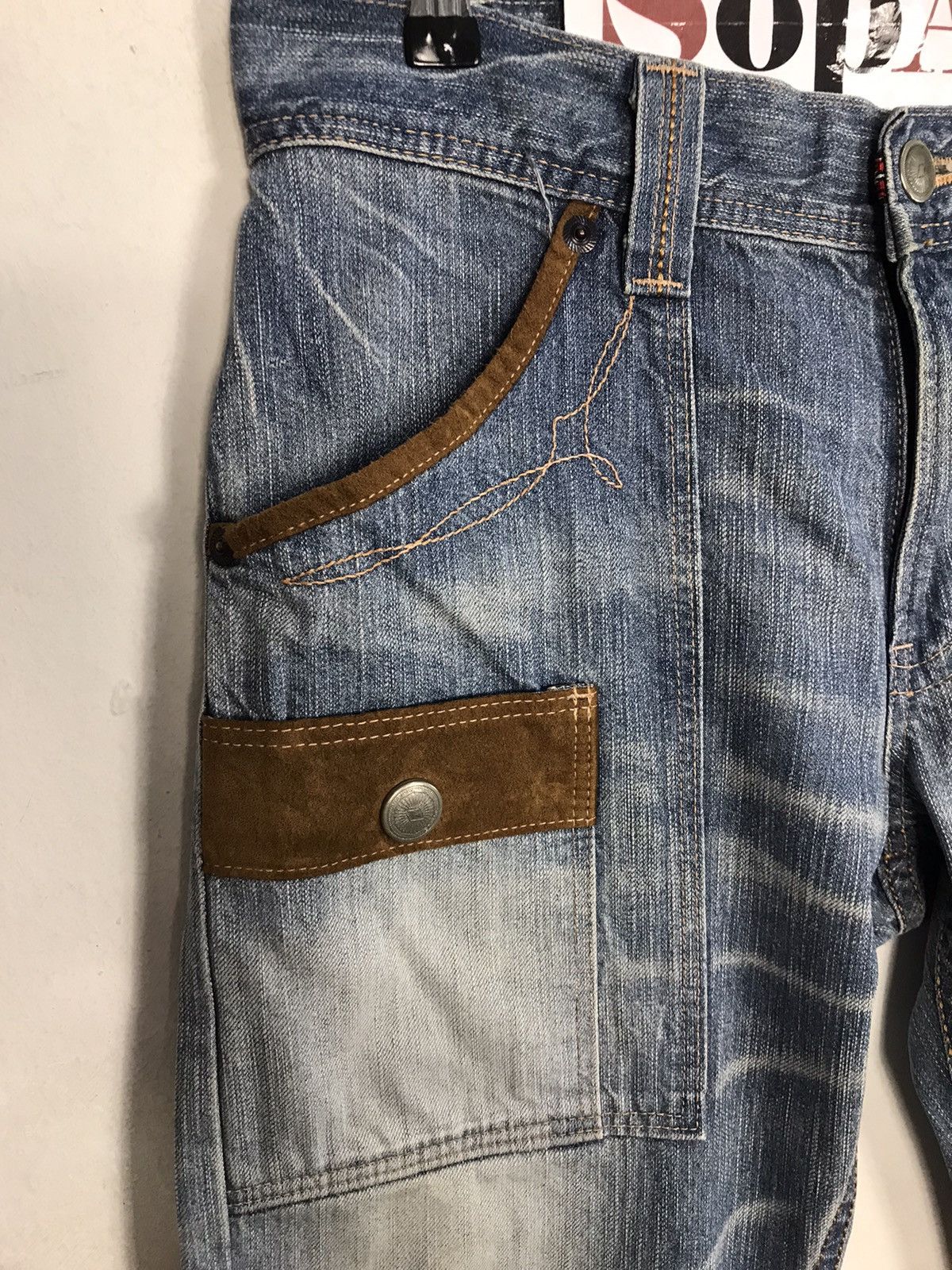 Edwin × Vintage Vintage Edwin Bushpant Light Blue Wash Design Size US 33 - 7 Thumbnail